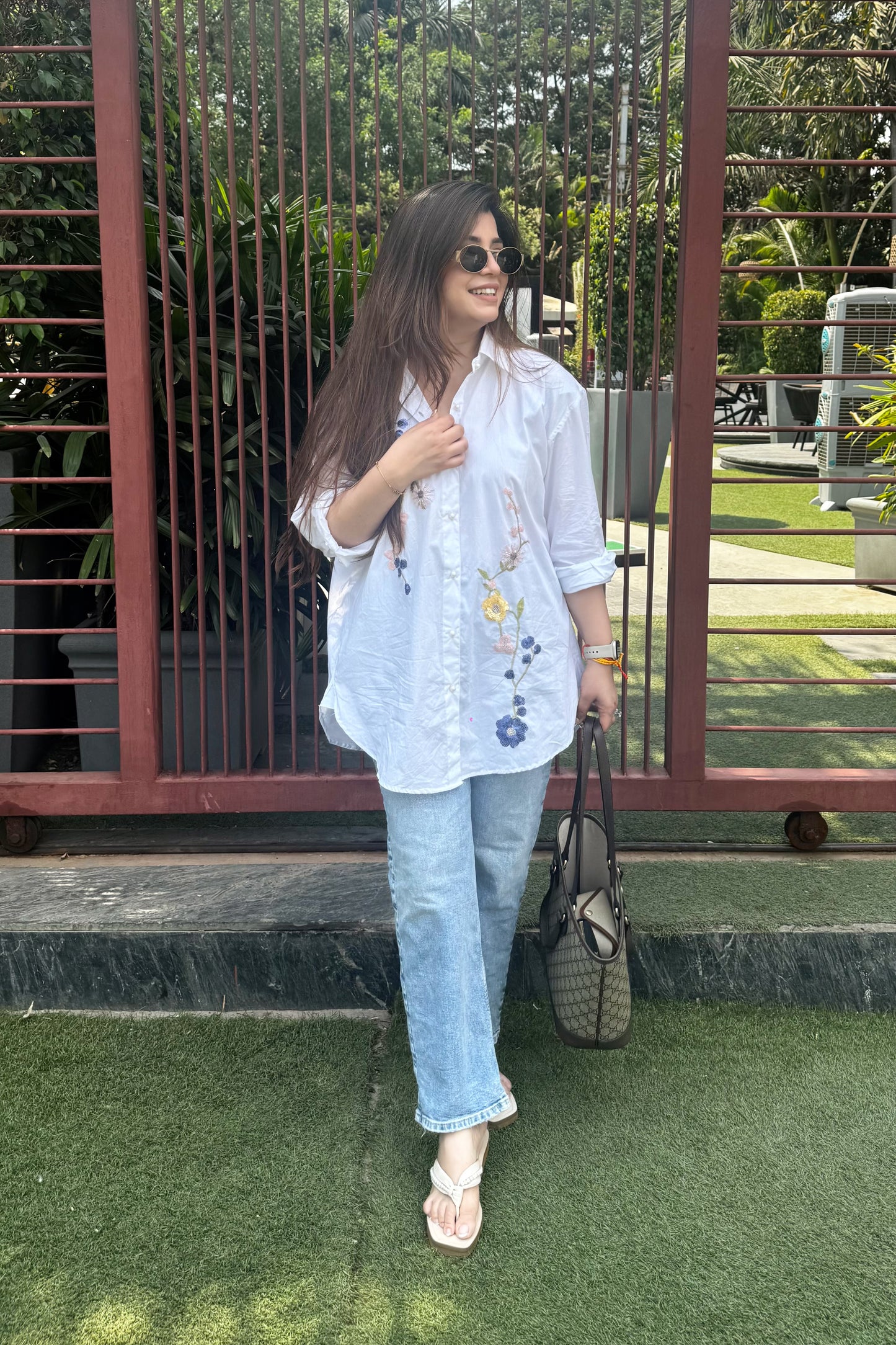 Gibi White Embriodered Shirt