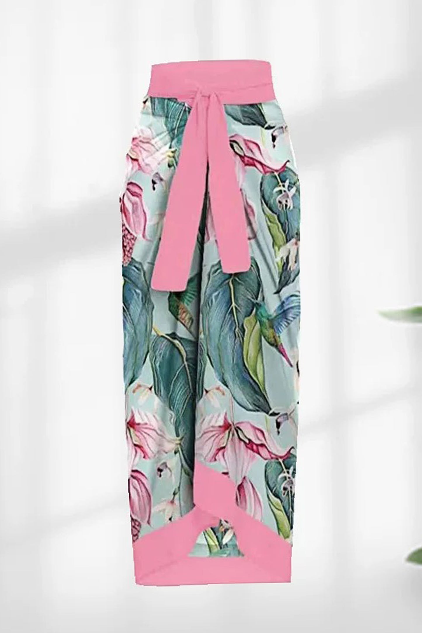 Togo Pink Swimsuit With Sarong