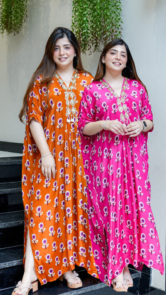 Vyas Printed Long Dress