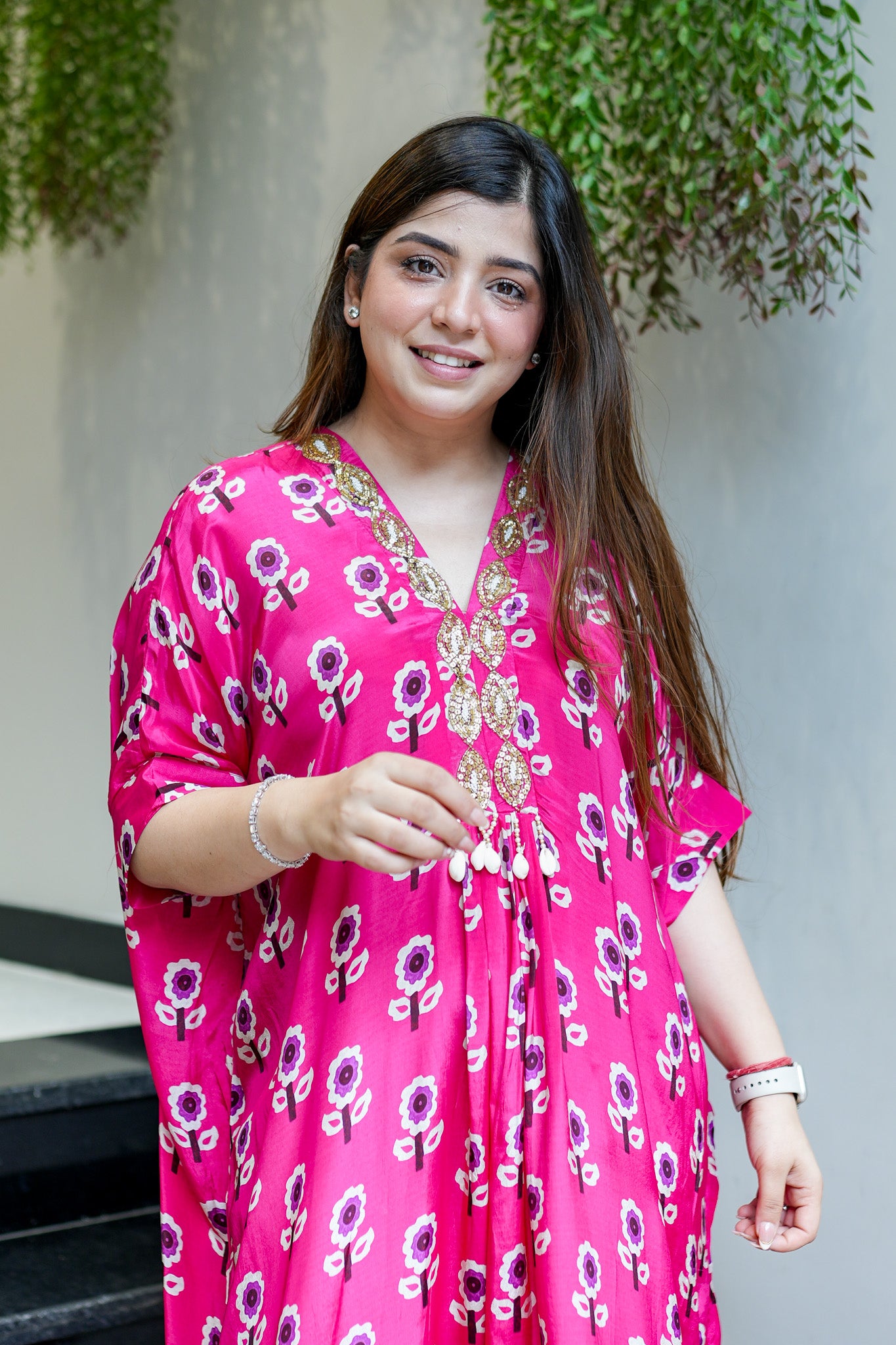 Vyas Printed Long Dress