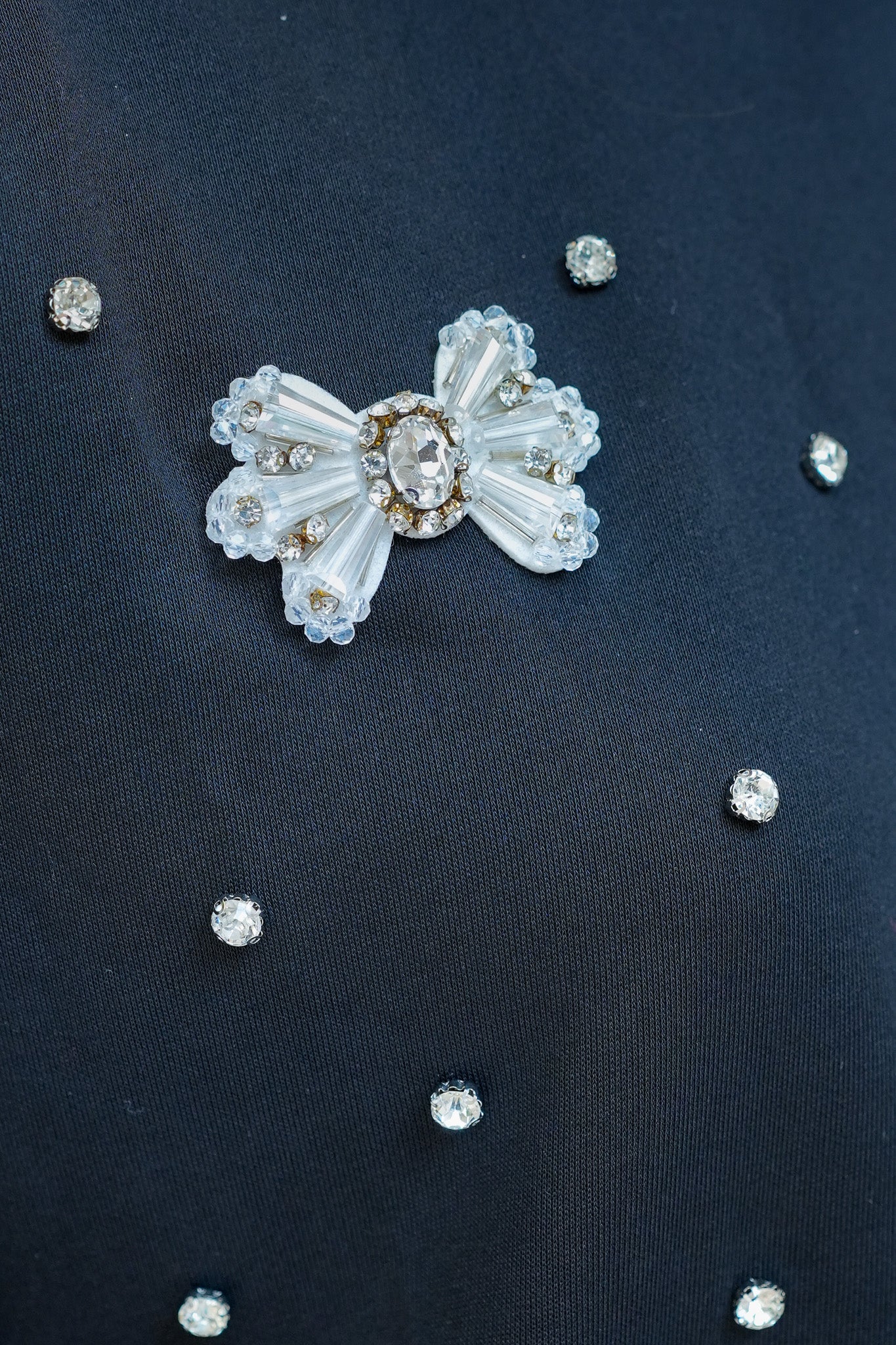 Butterfly Crystal Embellished Sweatshirt