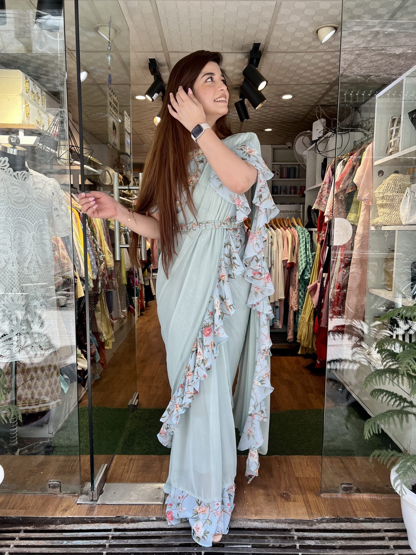 Meher Frill Drape Saree