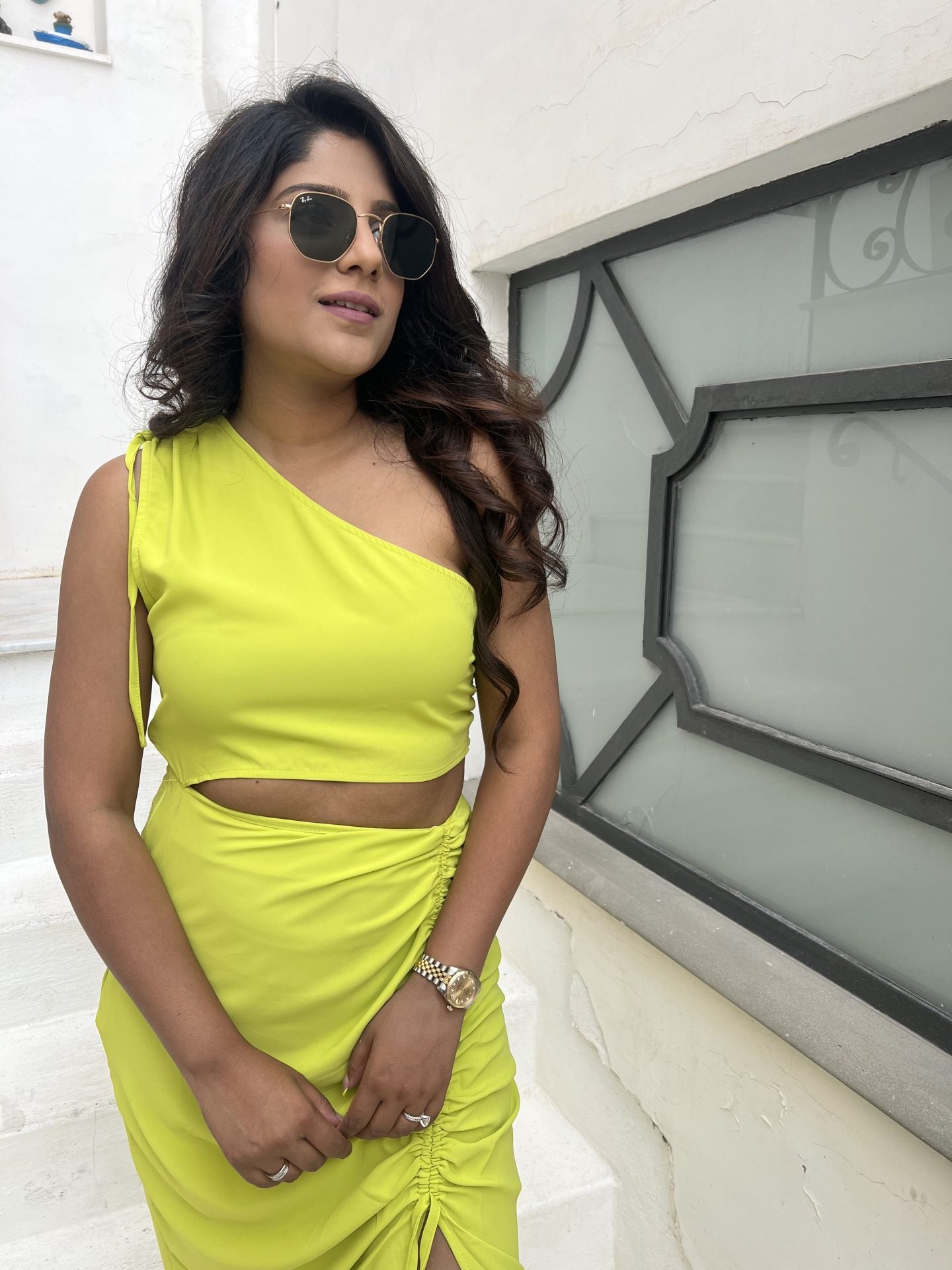 Slush Green Side Slit Dress