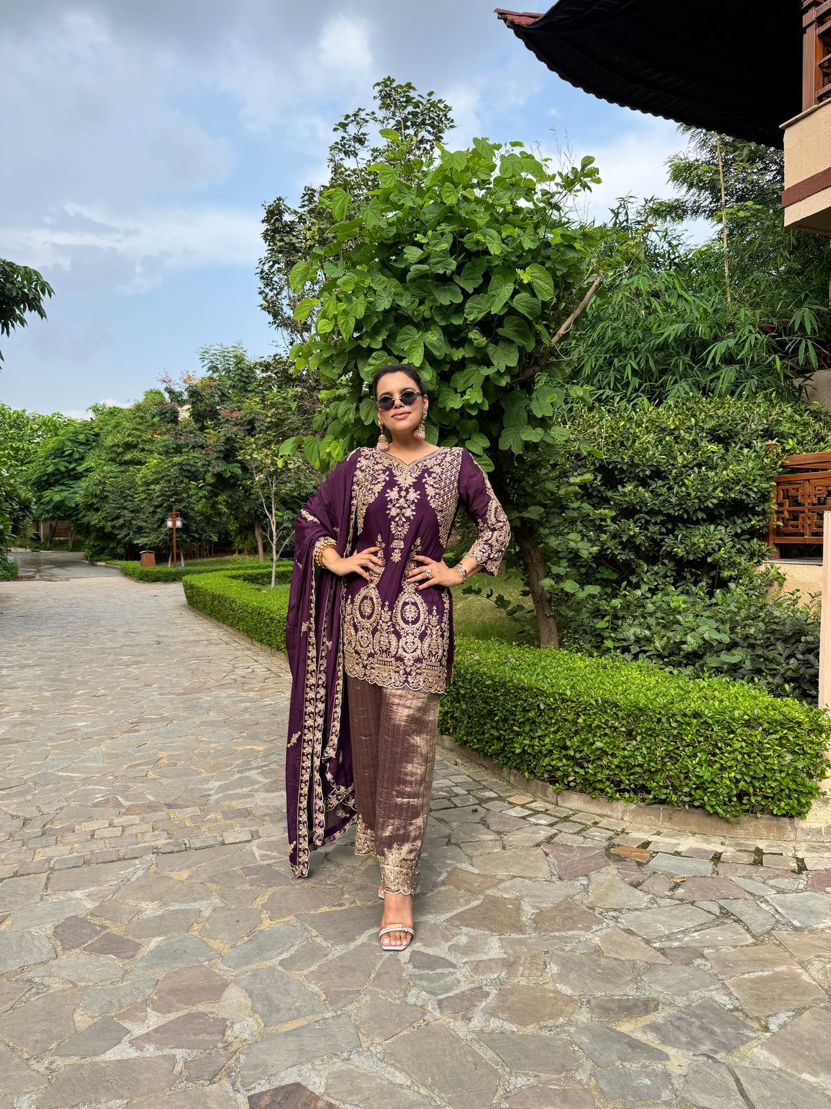 Seerat Embroidered Suit Set