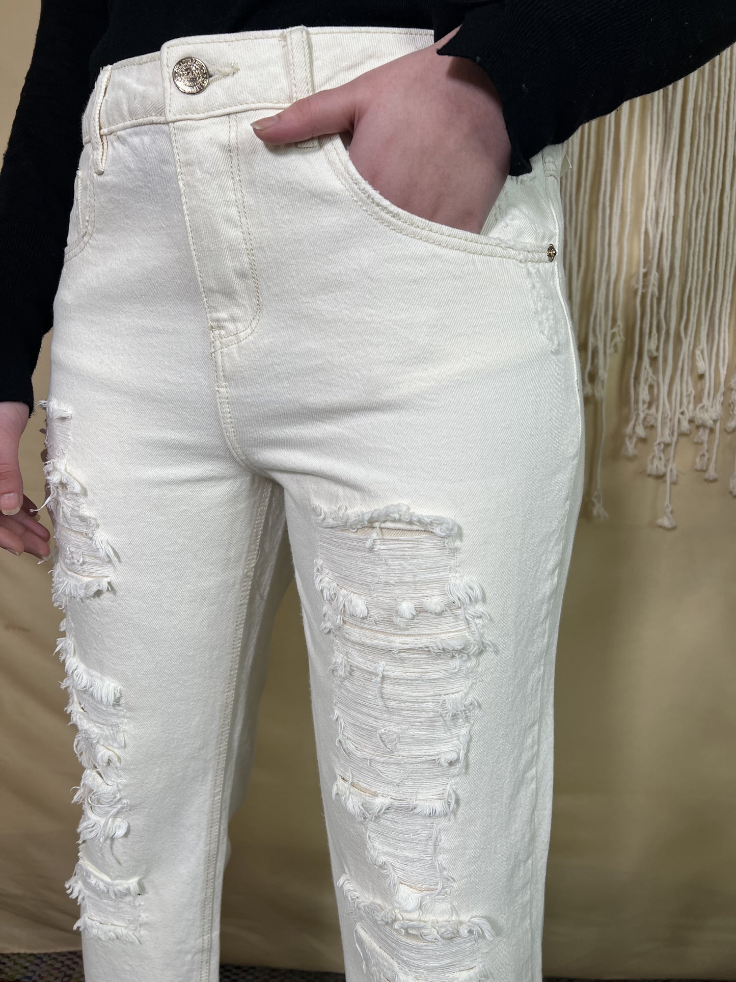 White Denim Jeans
