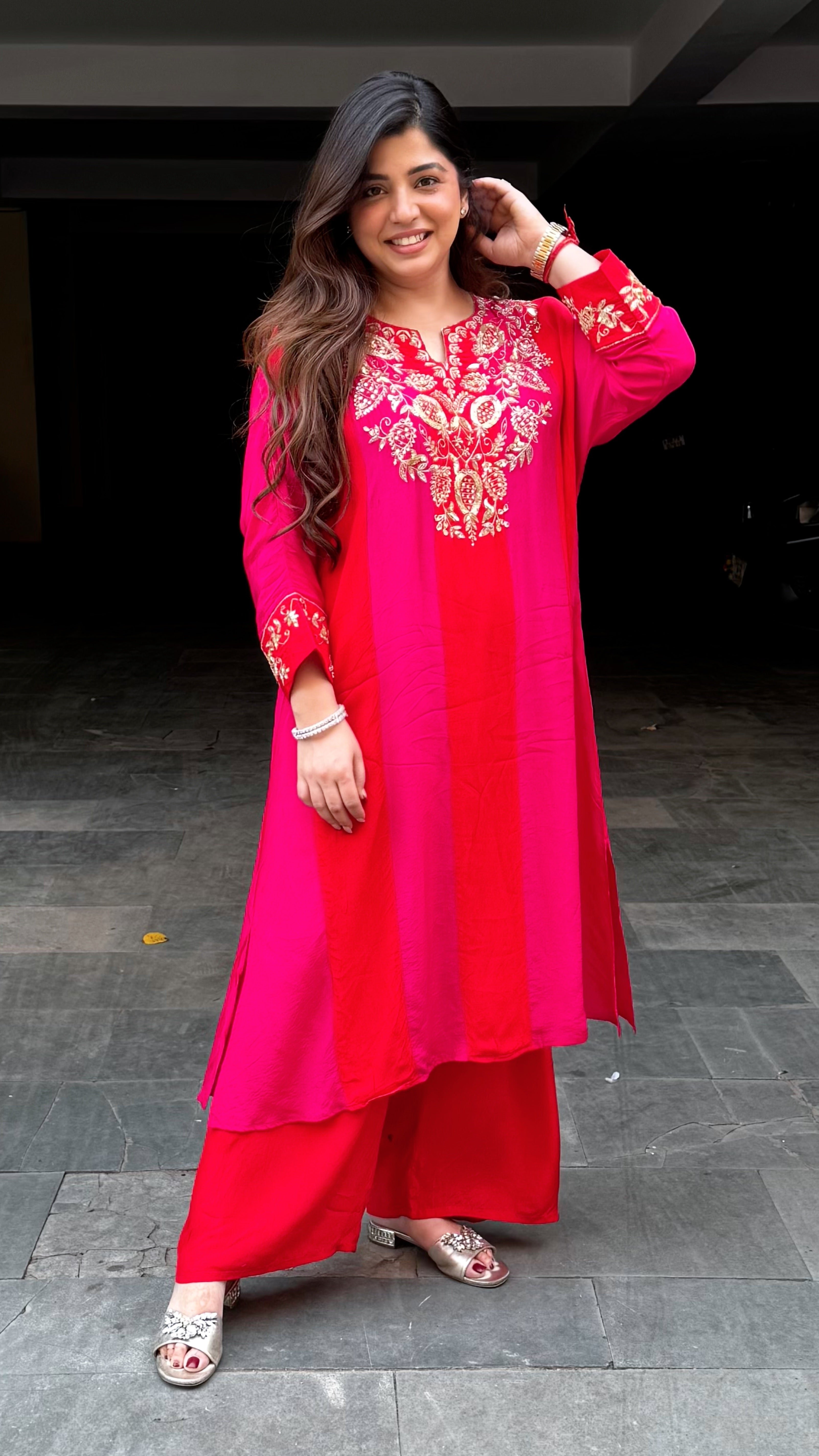 Gaura Embroidered Cord Set
