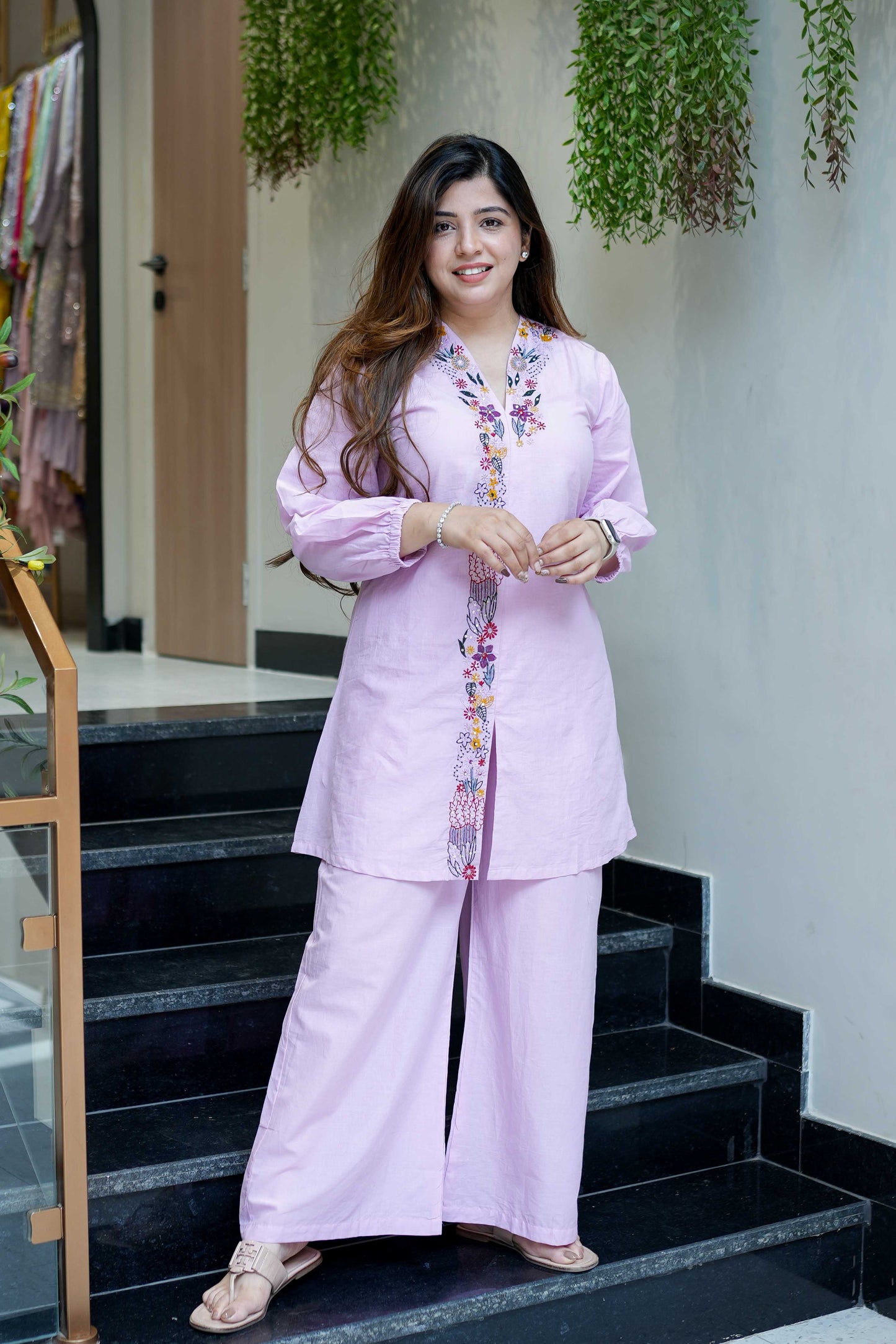 Vrinah Embriodered Cotton Cordet