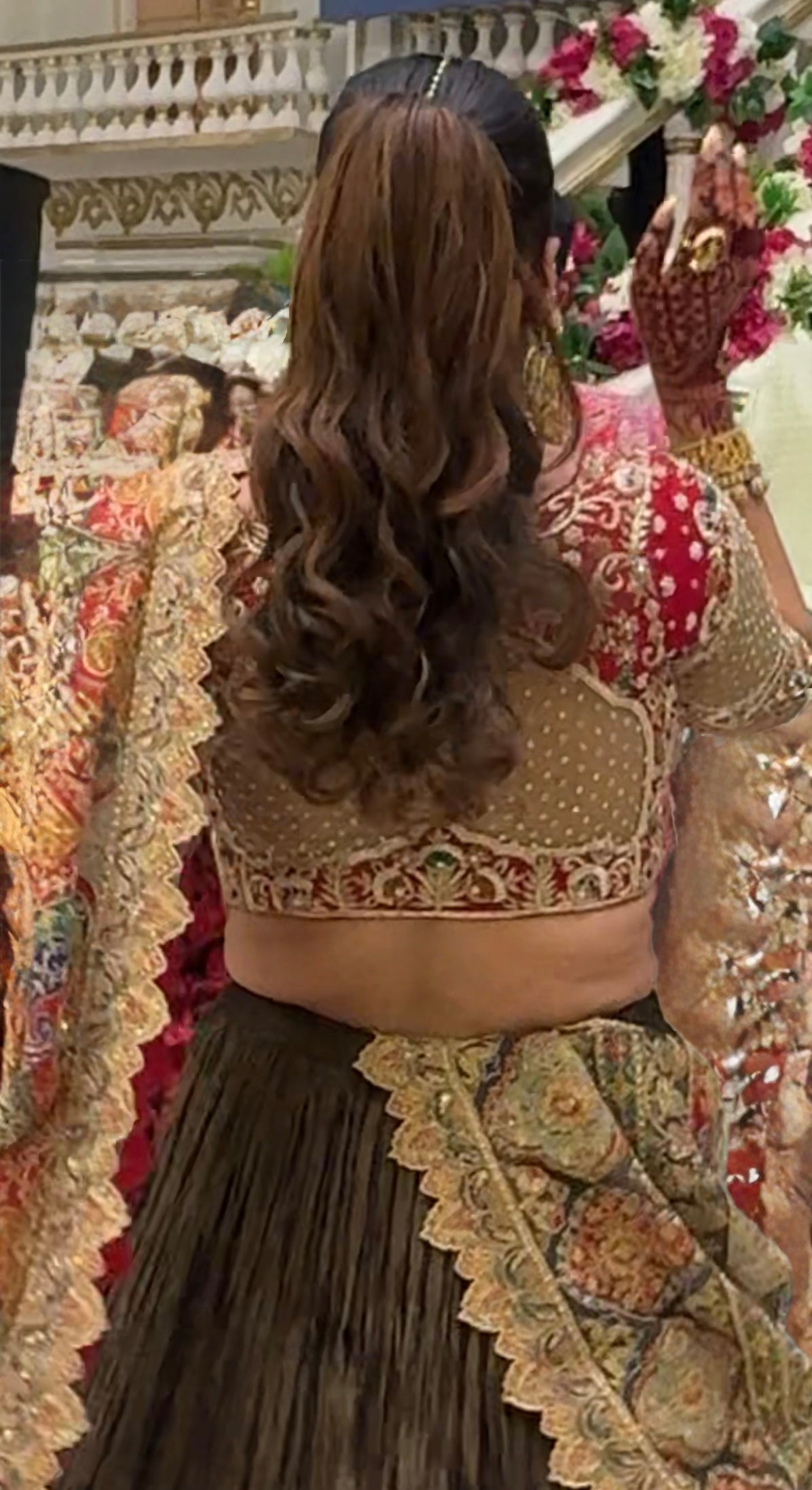 Henna Hand Embroidered Lehenga