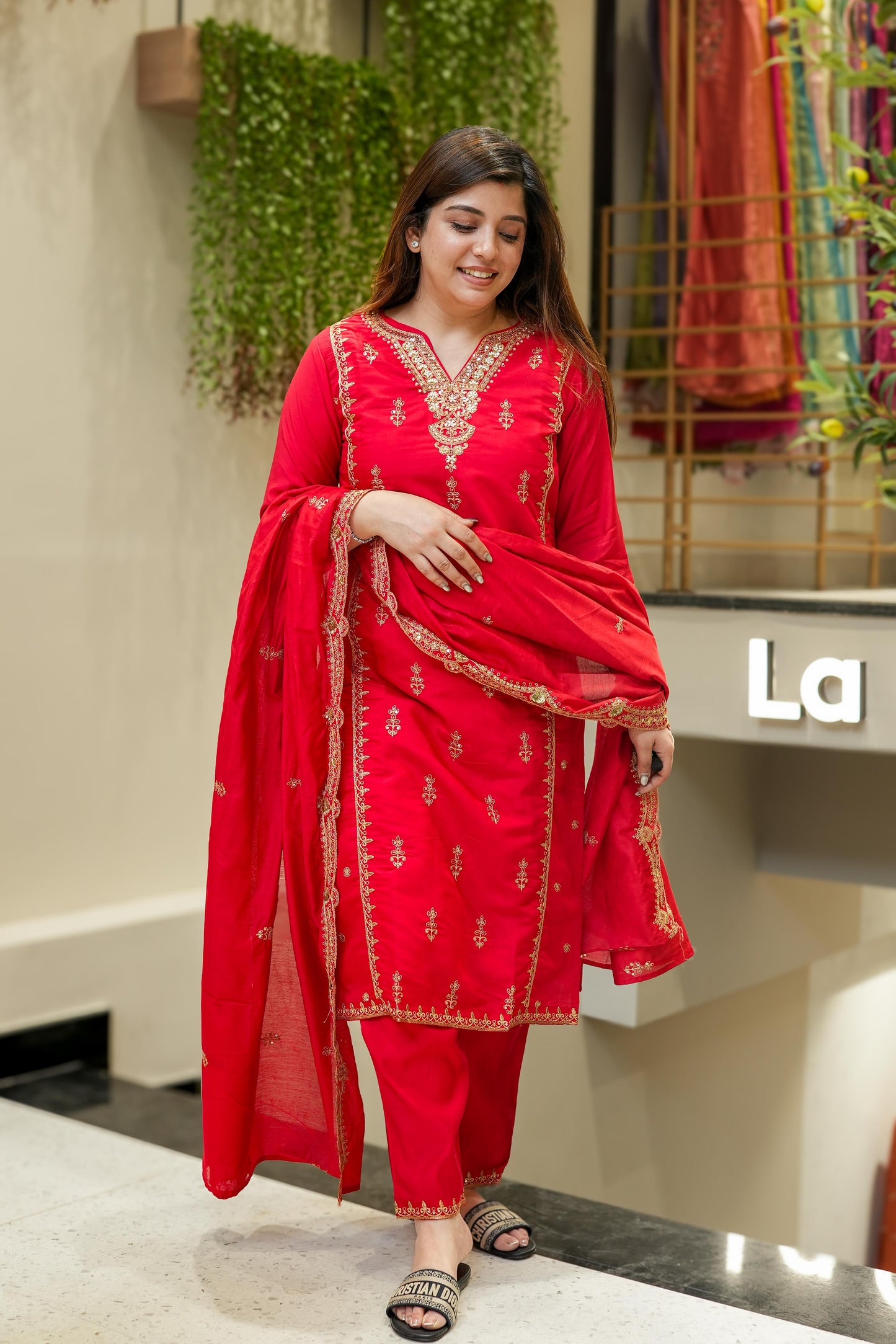 Navira Embroidered Suit Set
