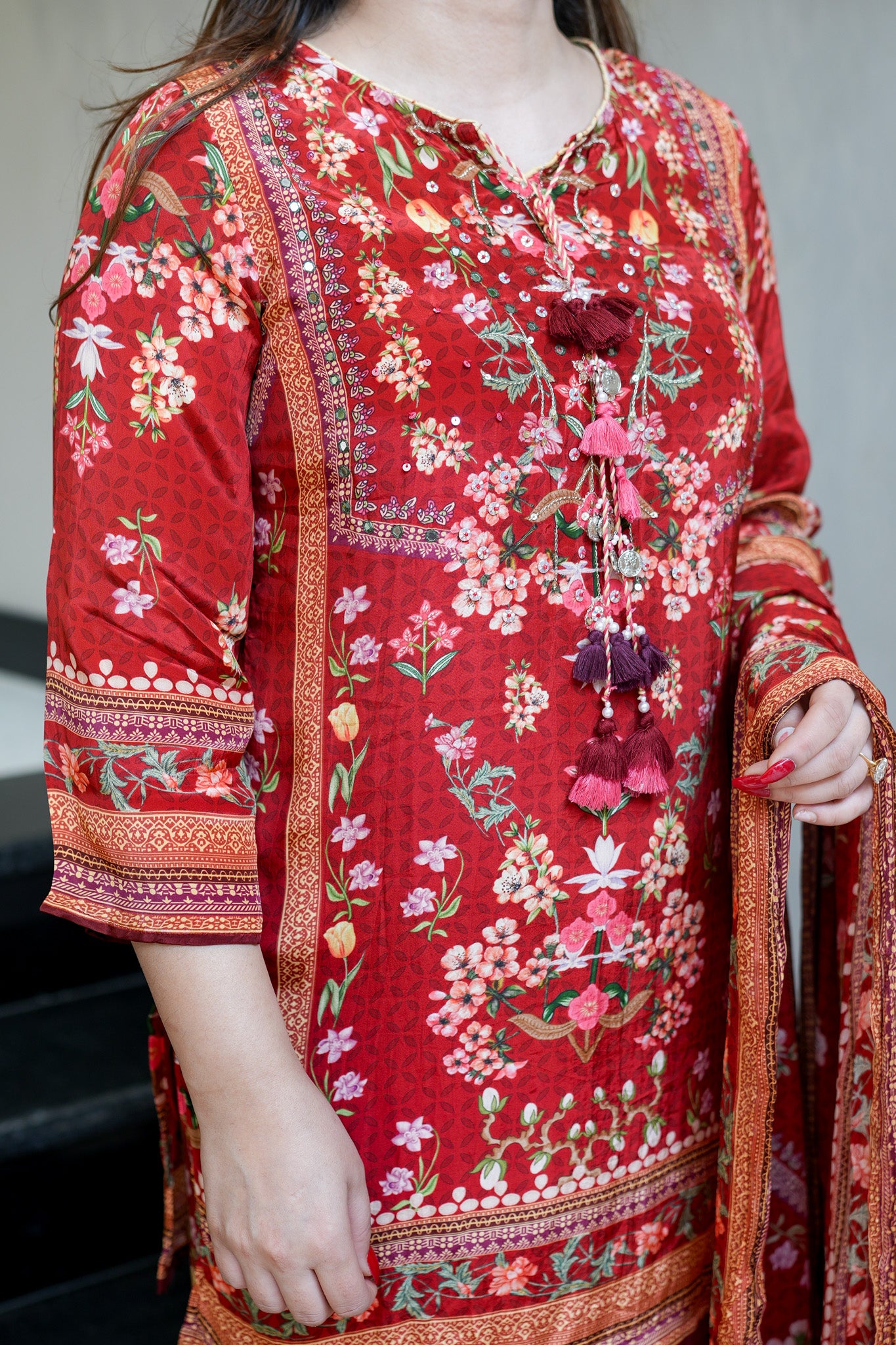 Amna Printed Suit Set