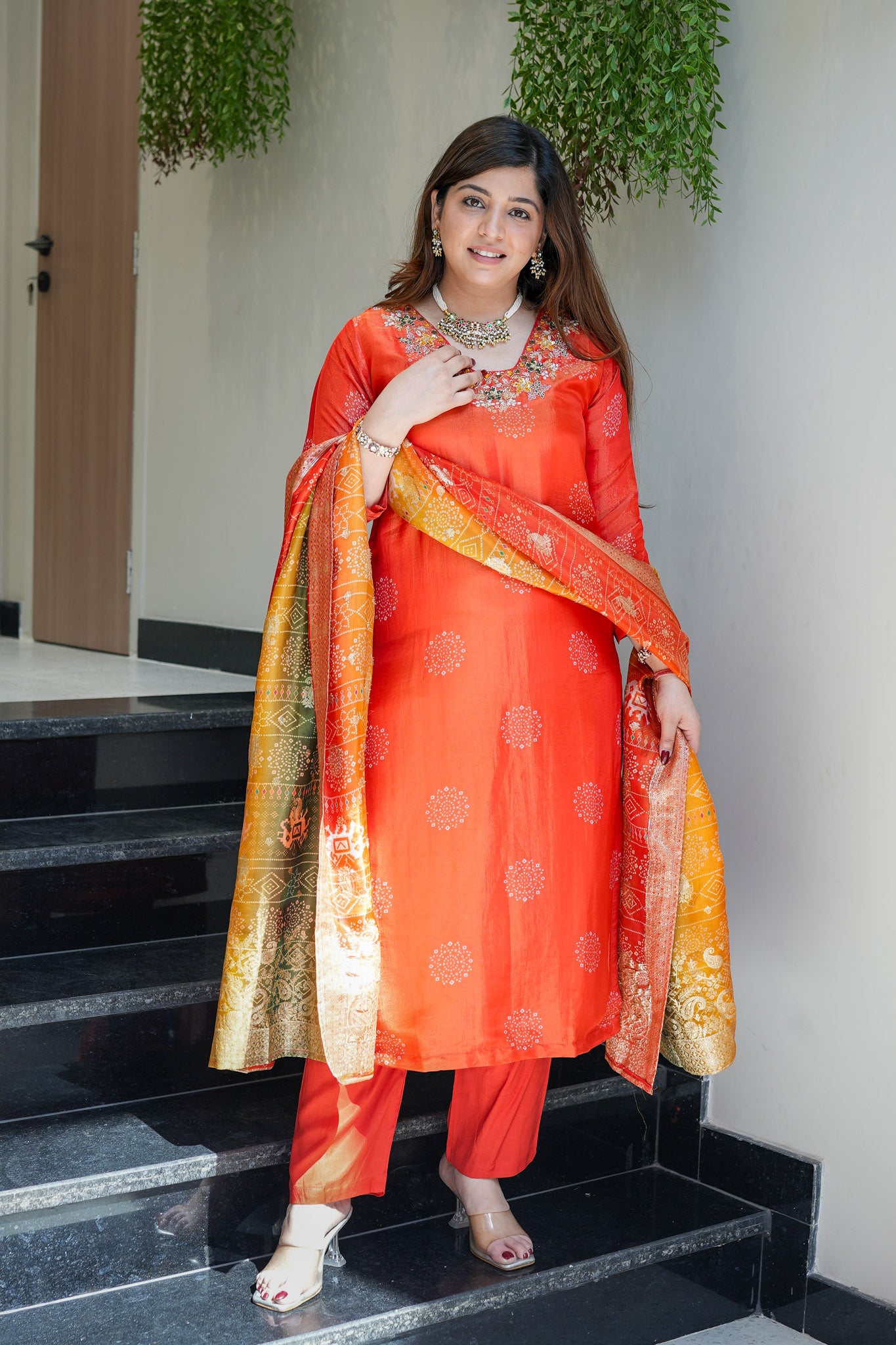 Zafar Embroidered Silk Suit Set