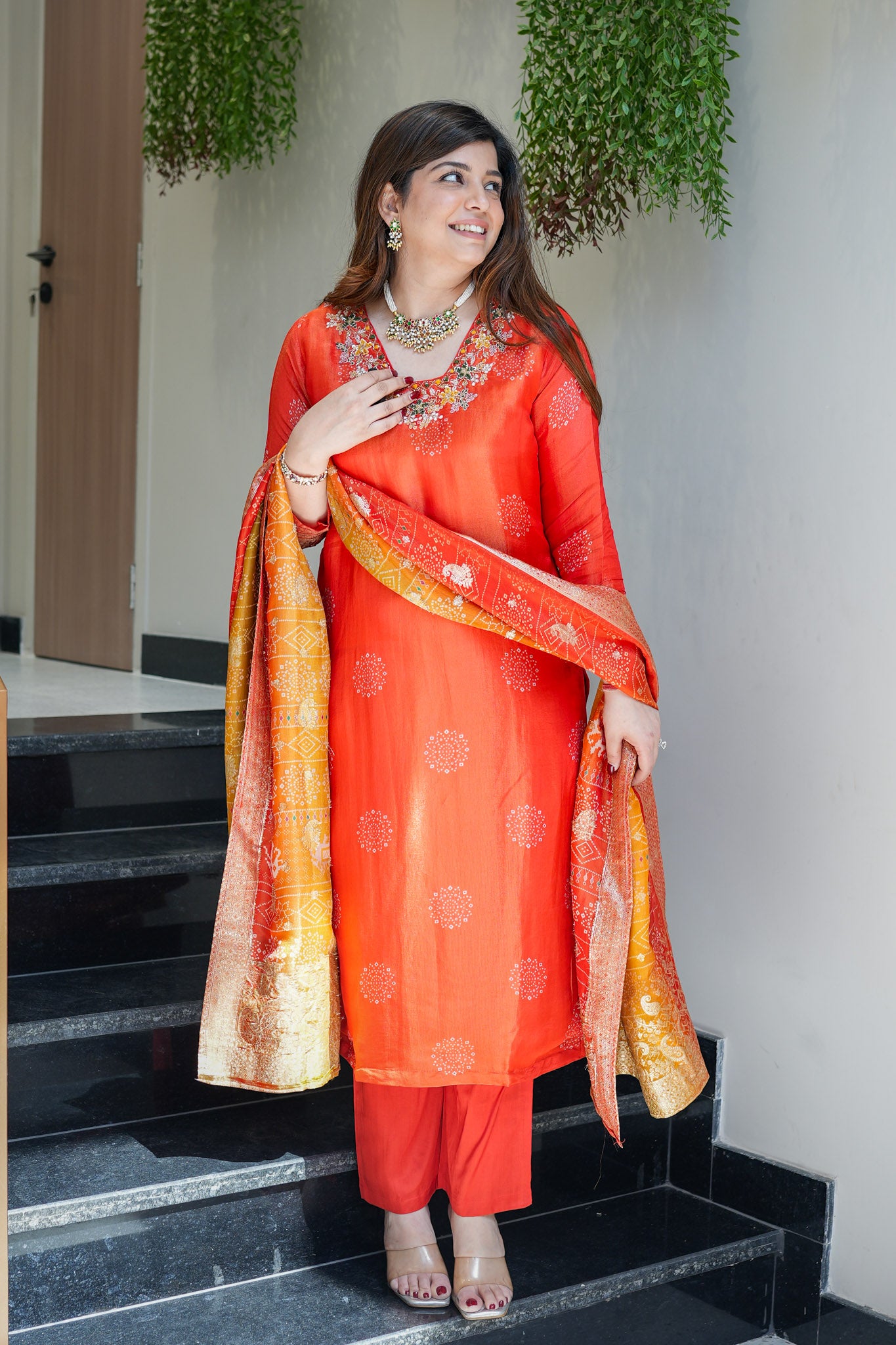 Zafar Embroidered Silk Suit Set