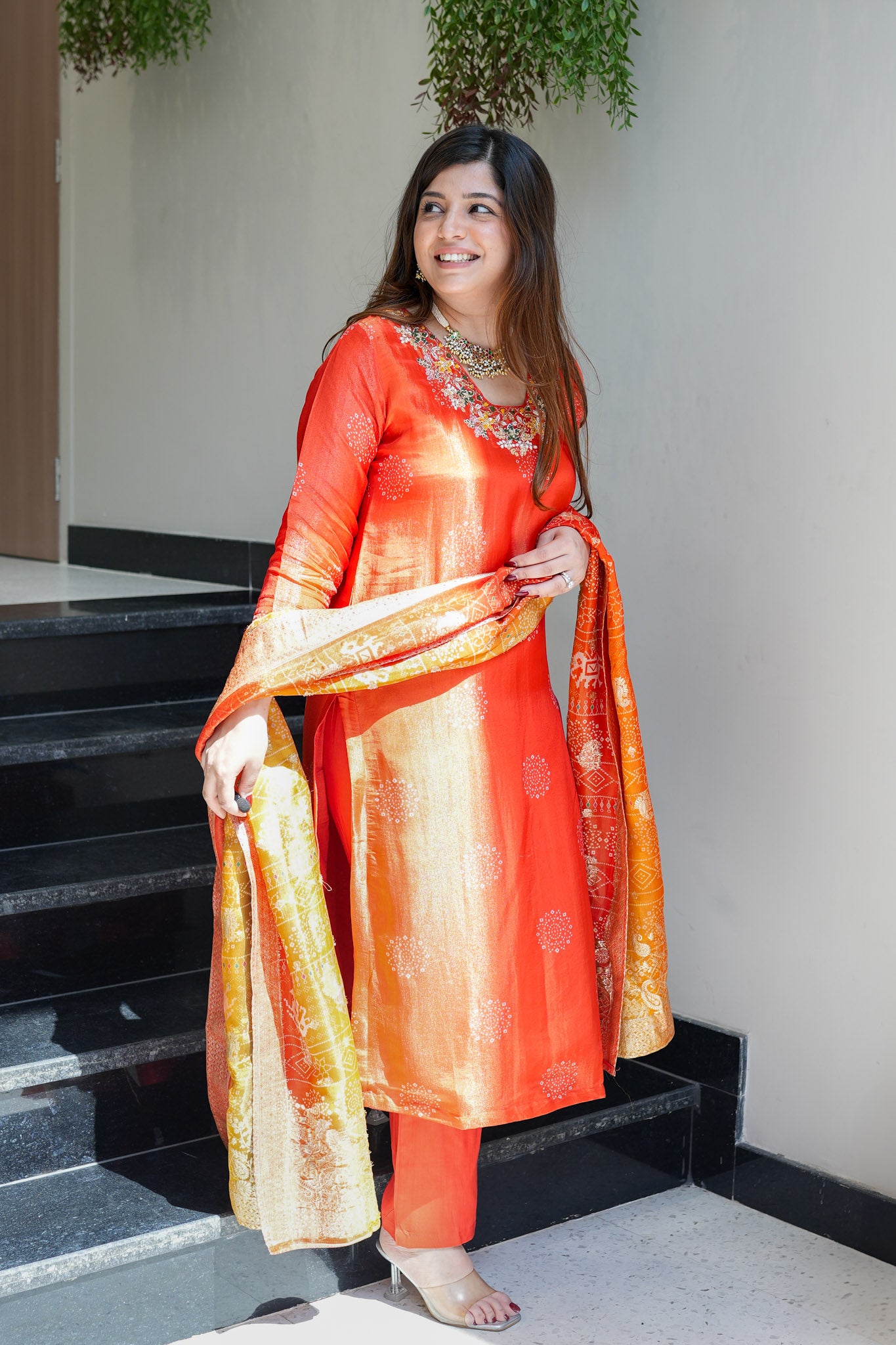 Zafar Embroidered Silk Suit Set