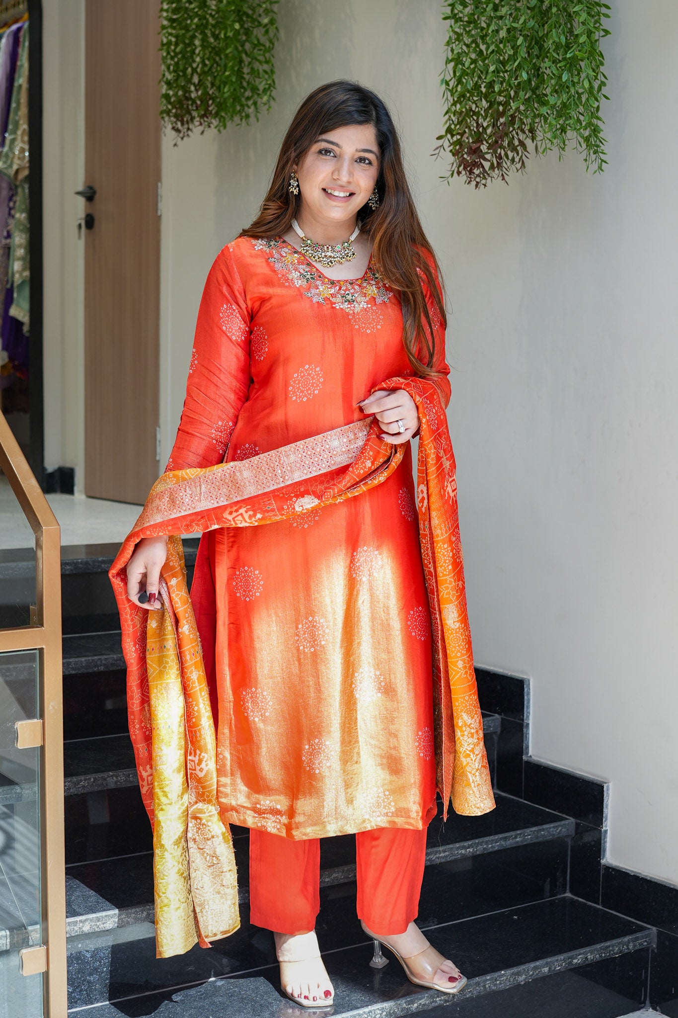 Zafar Embroidered Silk Suit Set