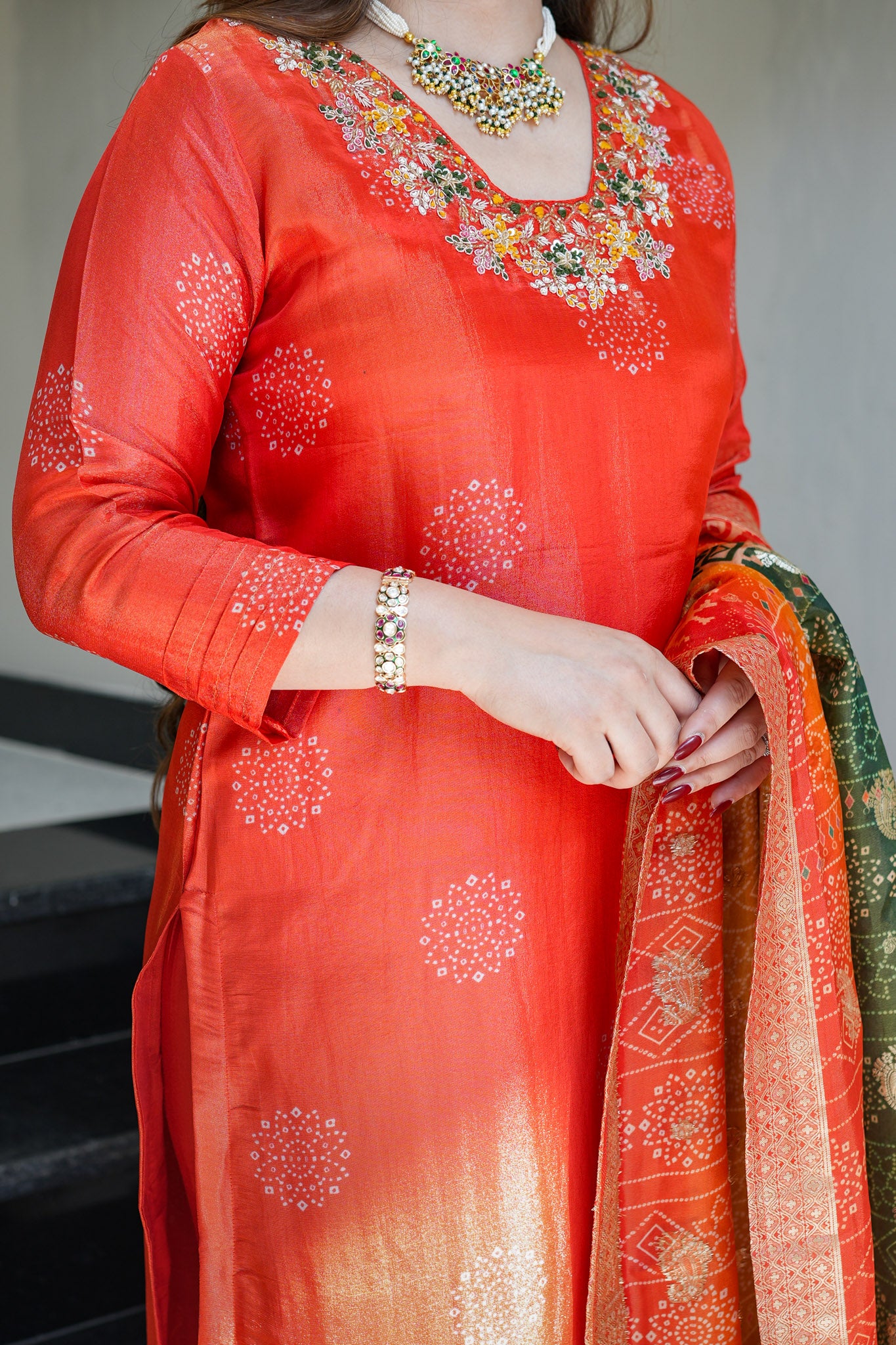 Zafar Embroidered Silk Suit Set