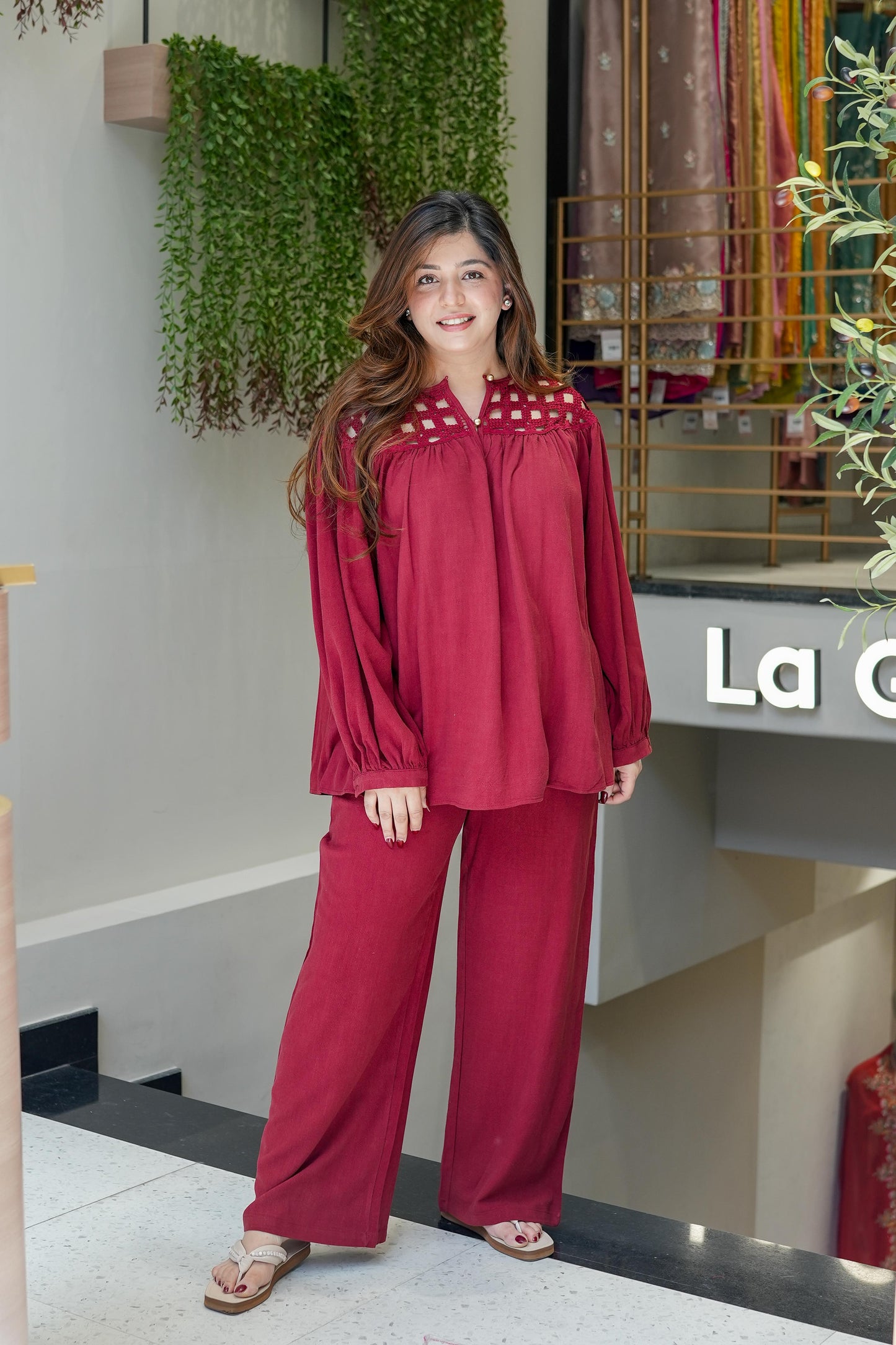 Camellia Luxe Linen Cordset