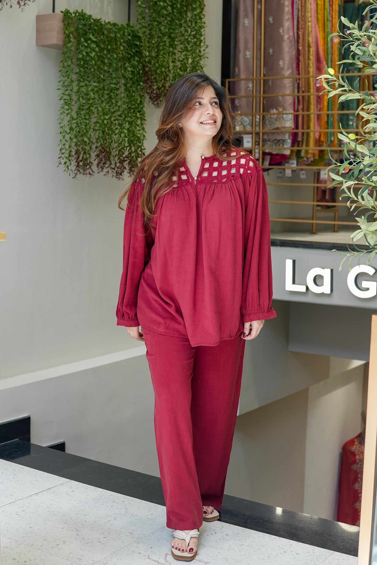 Camellia Luxe Linen Cordset