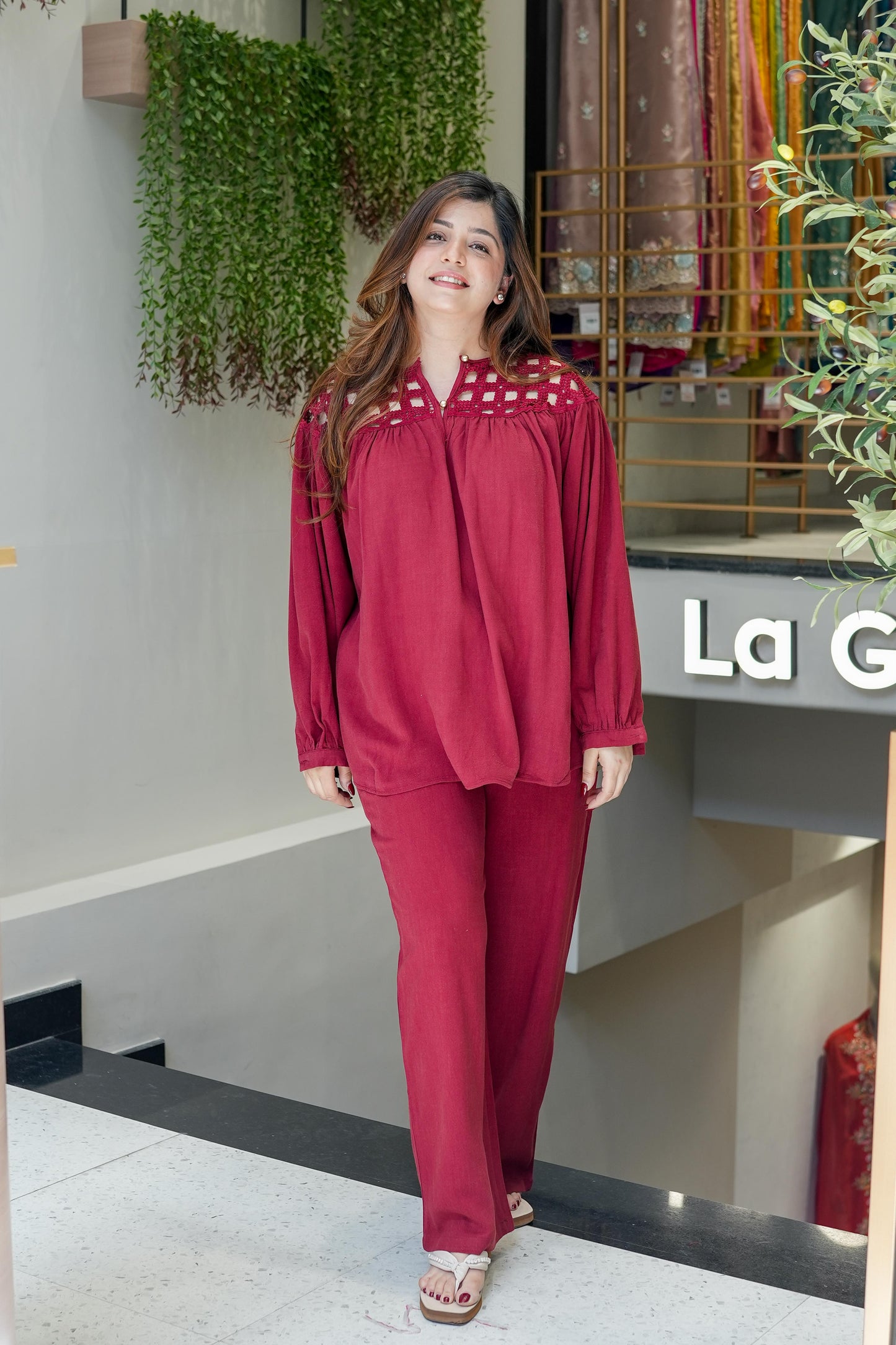 Camellia Luxe Linen Cordset