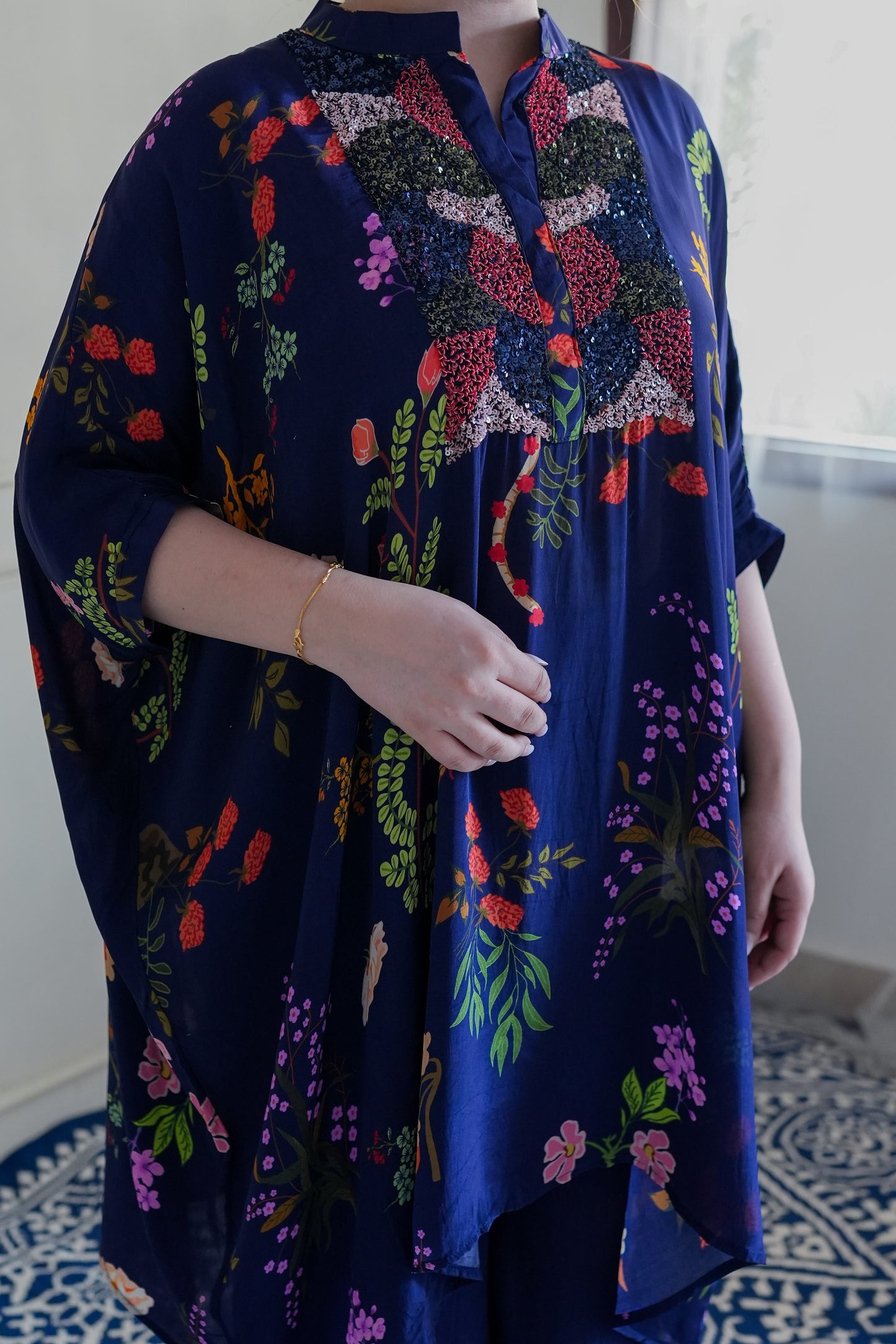 Nimmi Floral Printed Kaftan Set