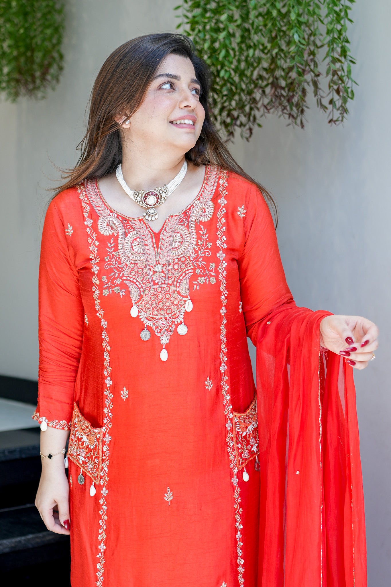 Rivya Embroidered Straight Suit Set