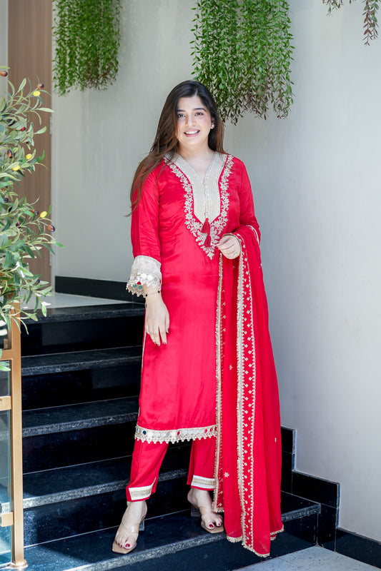 Pranaya Hand Embroidered Suit Set