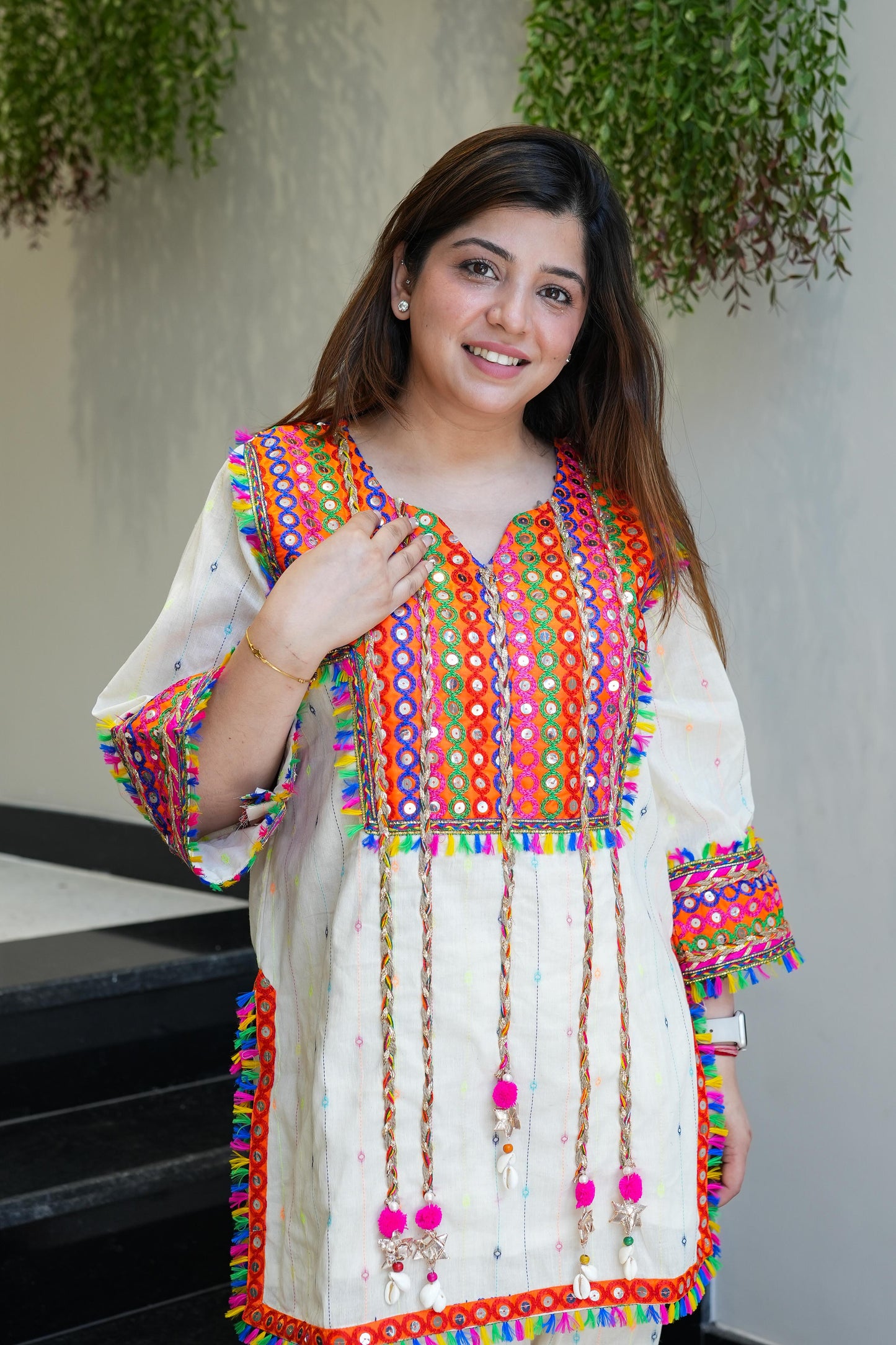 Saima Multicoloured Embroidered Co ord Sets
