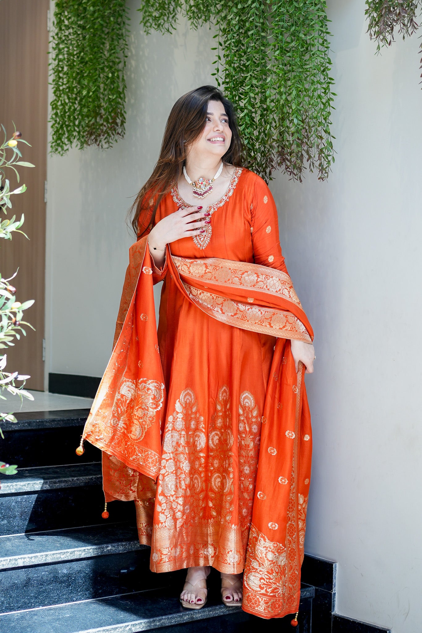 Arnika Embroidered Anarkali Suit Set
