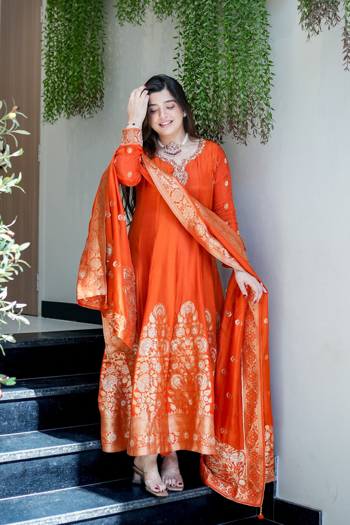 Arnika Embroidered Anarkali Suit Set