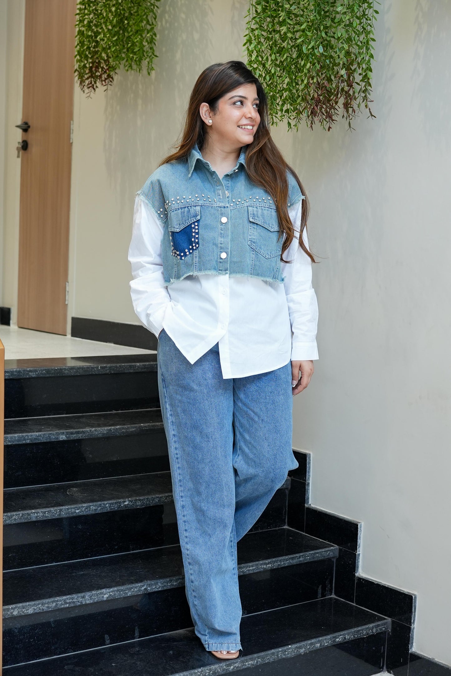 Camo Denim On Denim Cord Set