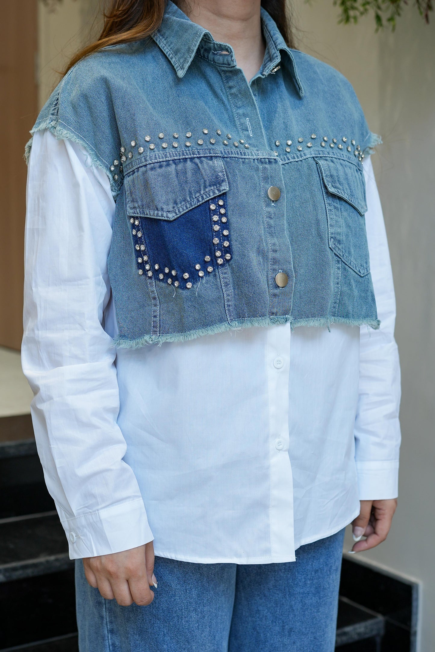 Camo Denim On Denim Cord Set