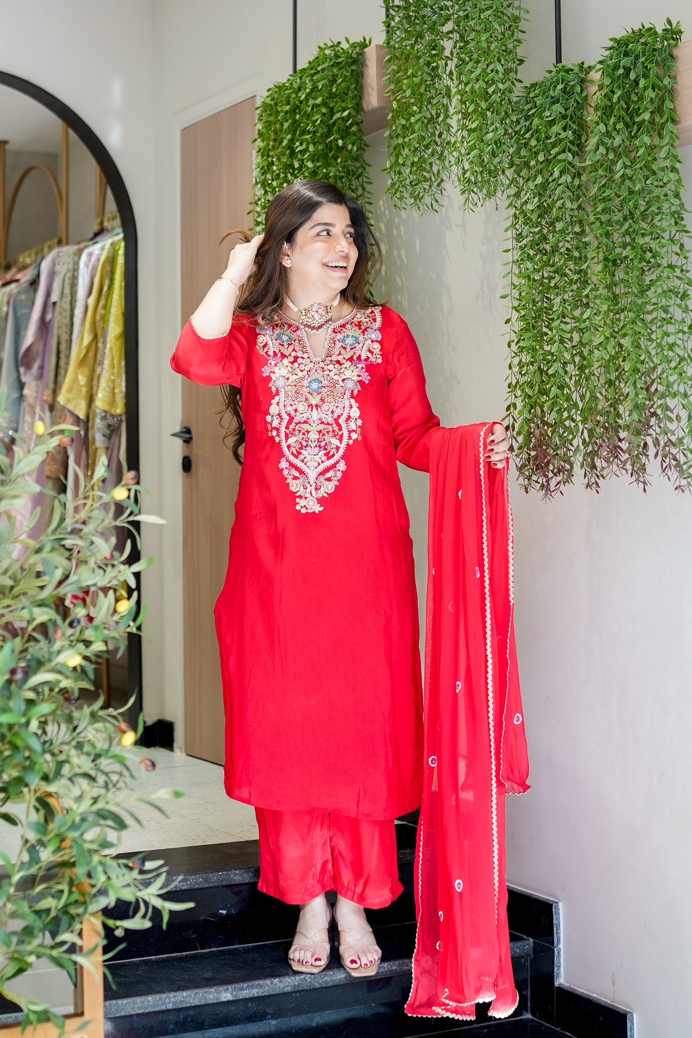Reyara Hand Embroidered Suit Set