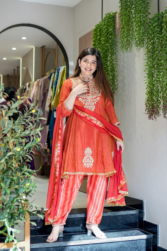 Tavisha Embroidered Suit Set