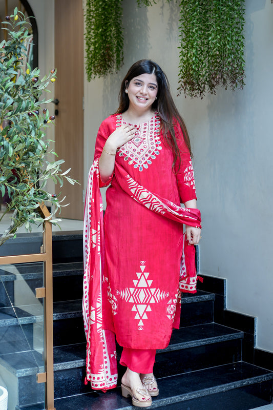 Ekisha Mirror Detailing Suit Set