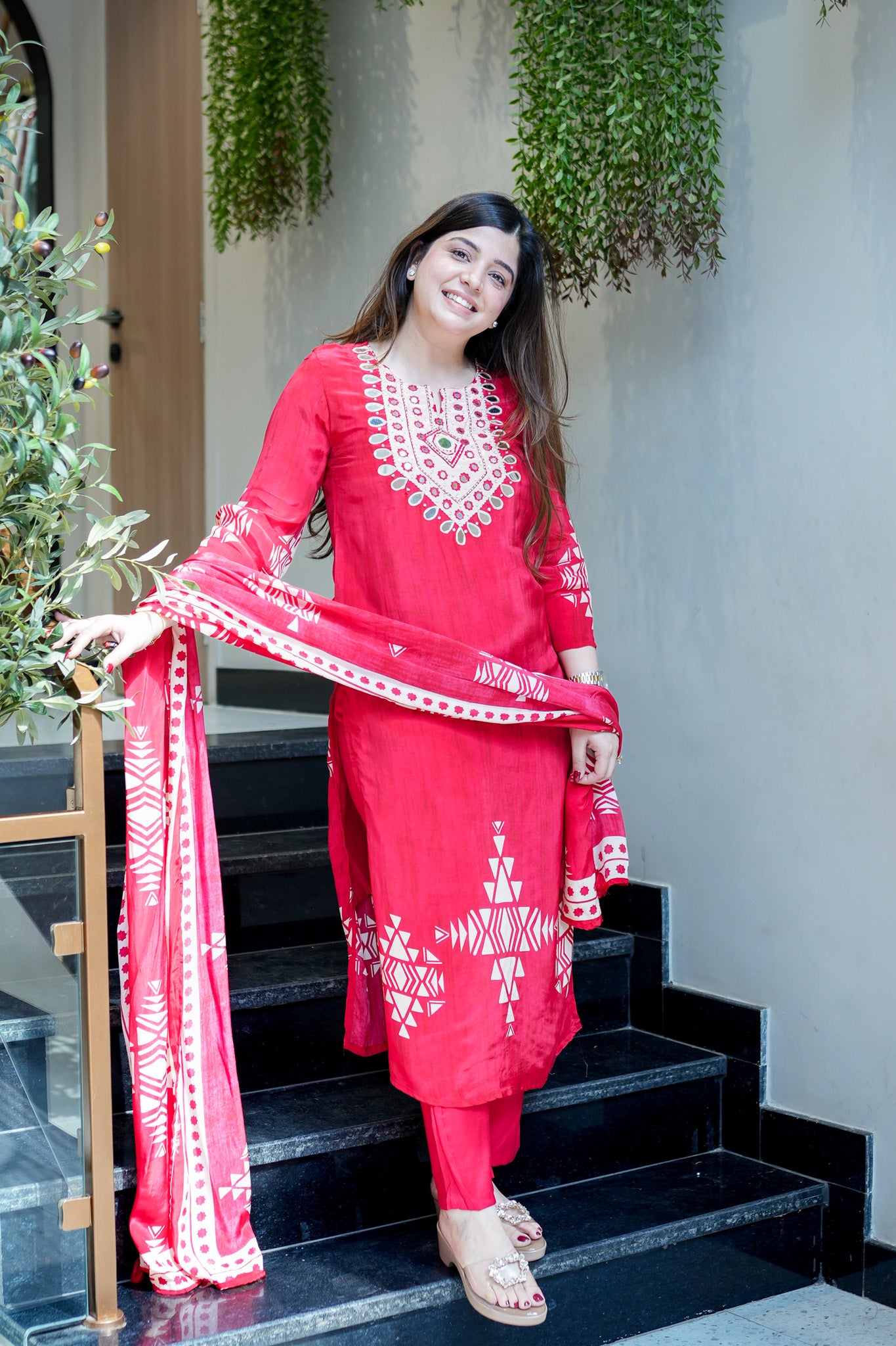 Ekisha Mirror Detailing Suit Set