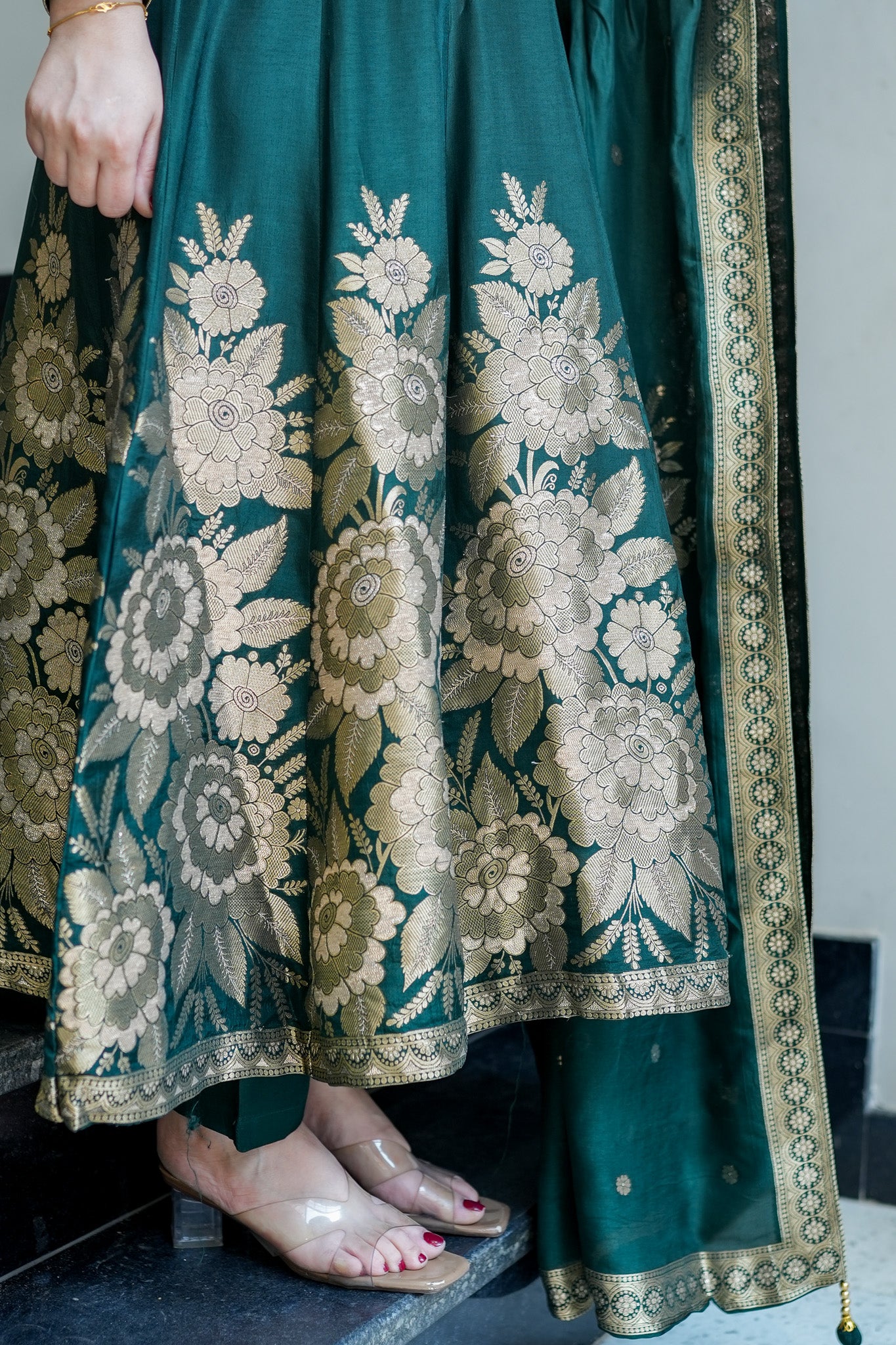 Isira Embroidered Anarkali Suit Set
