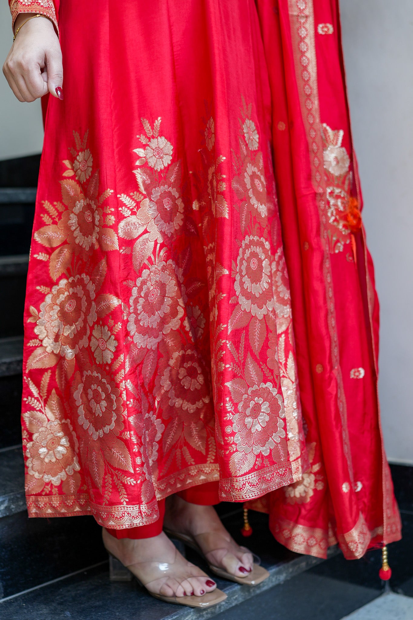 Isira Embroidered Anarkali Suit Set