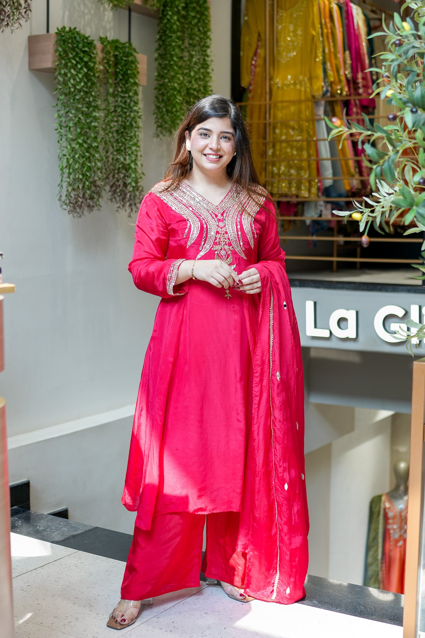 Rishaya Embroidered Suit Set