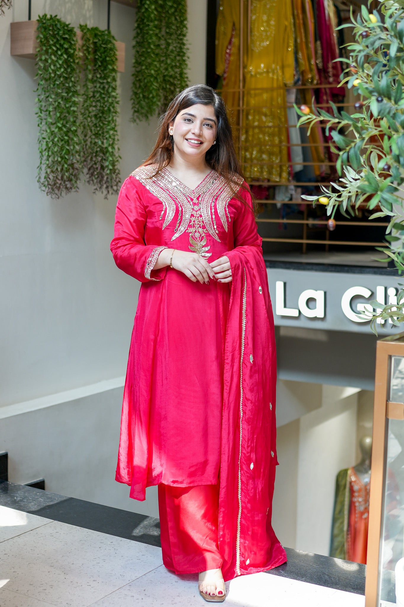 Rishaya Embroidered Suit Set