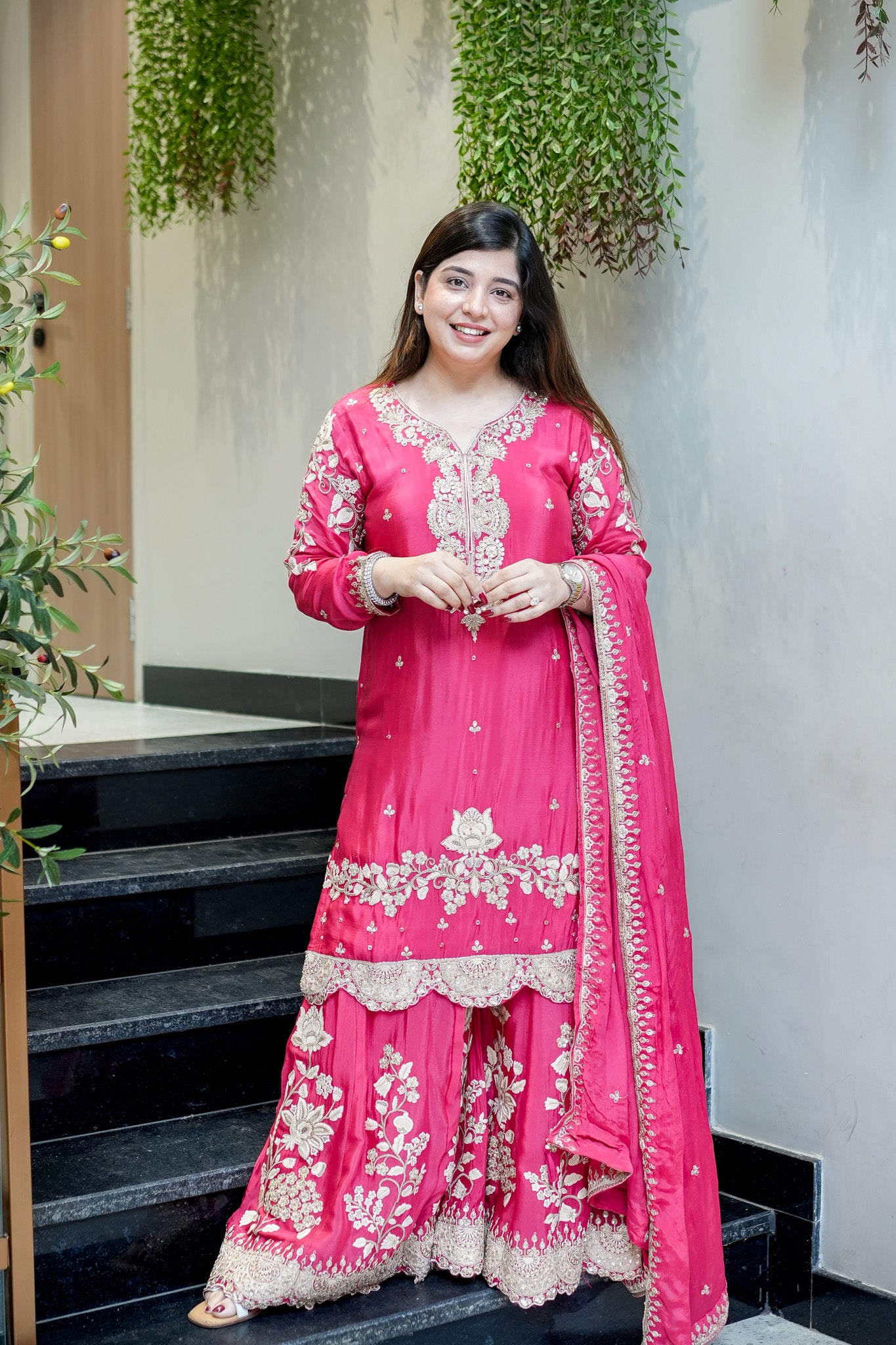 Aarvika Hand Embroidered Suit Set