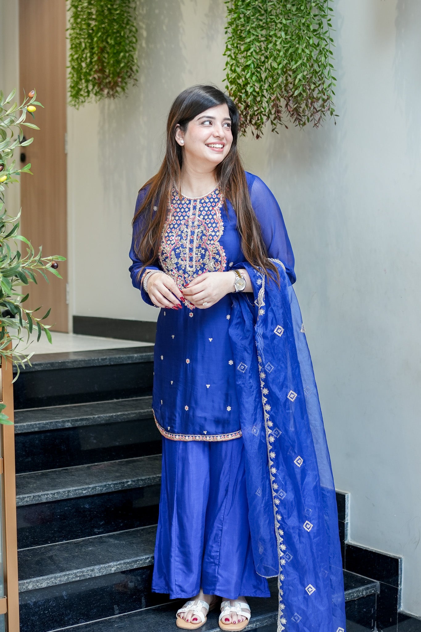 Oshin Embroidered Garara Set