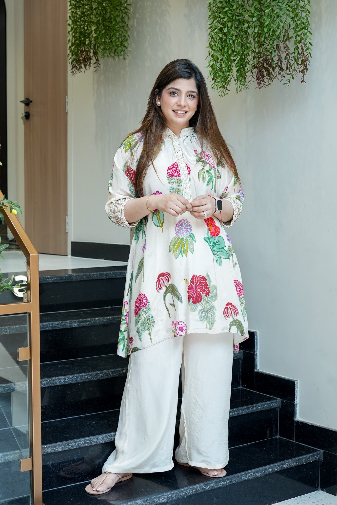 Samaya White Floral Co ord Sets