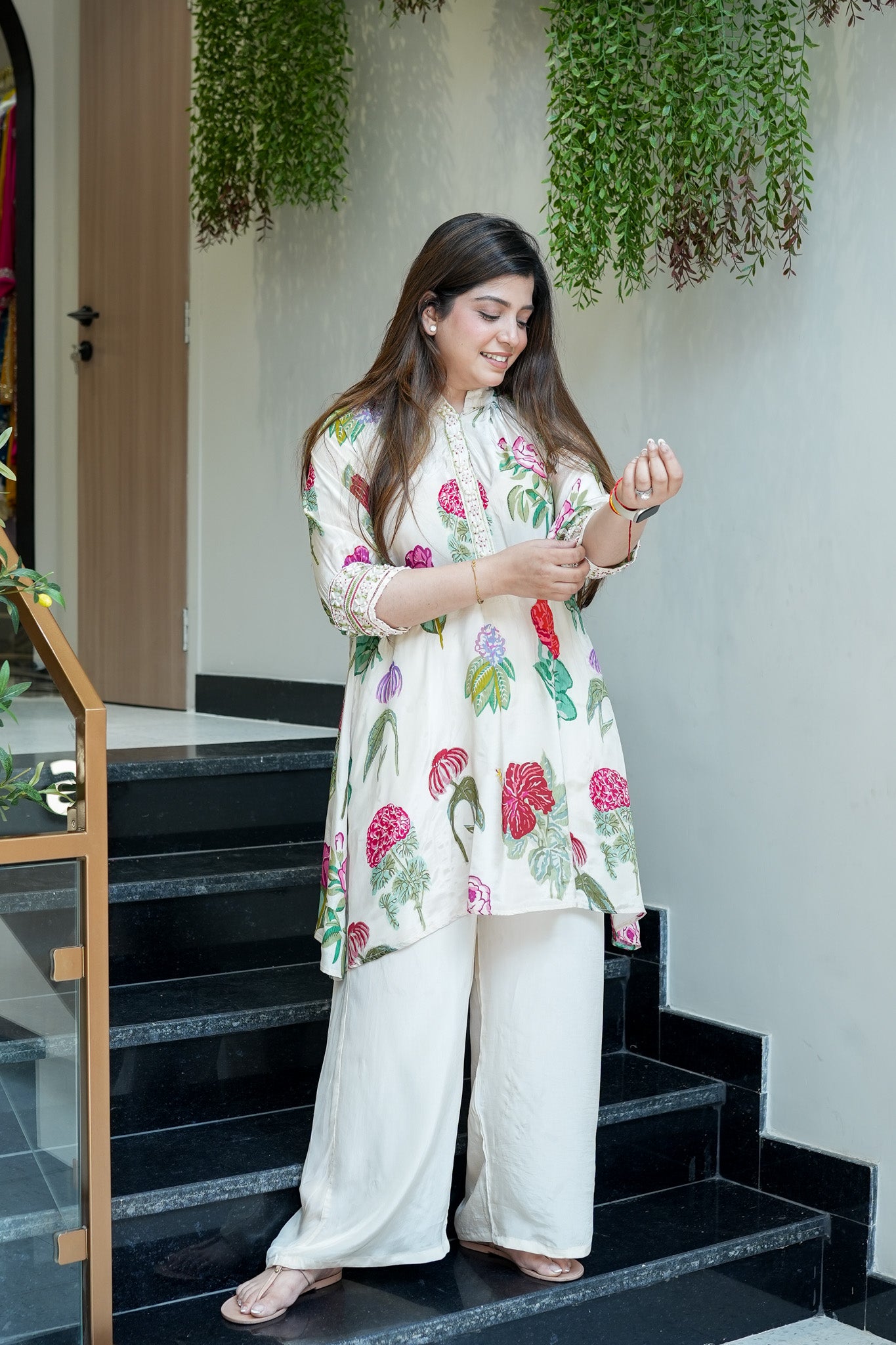 Samaya White Floral Co ord Sets
