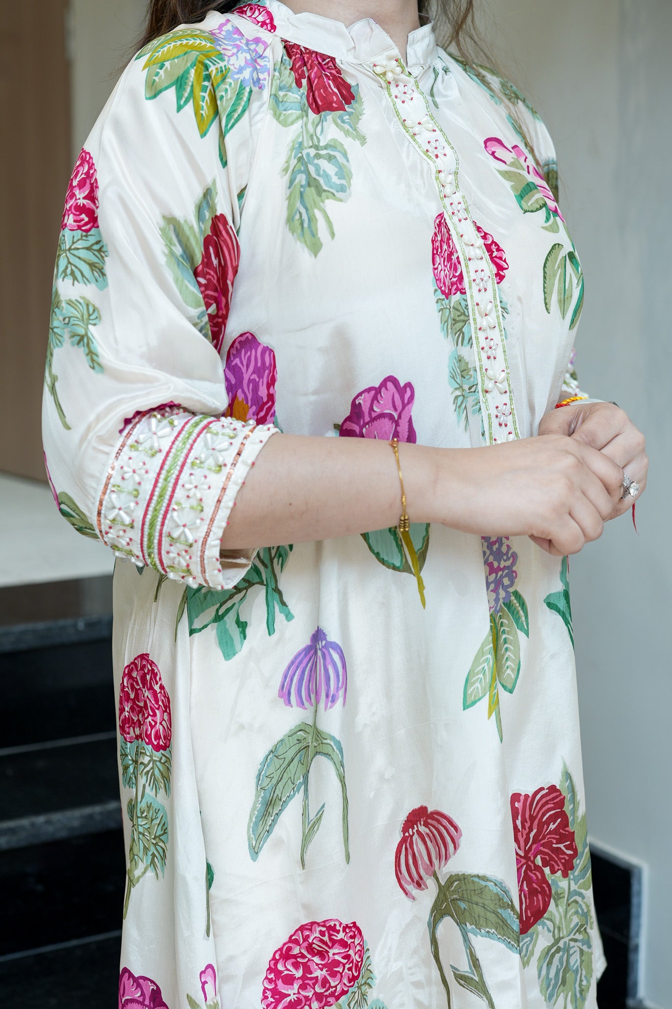 Samaya White Floral Co ord Sets