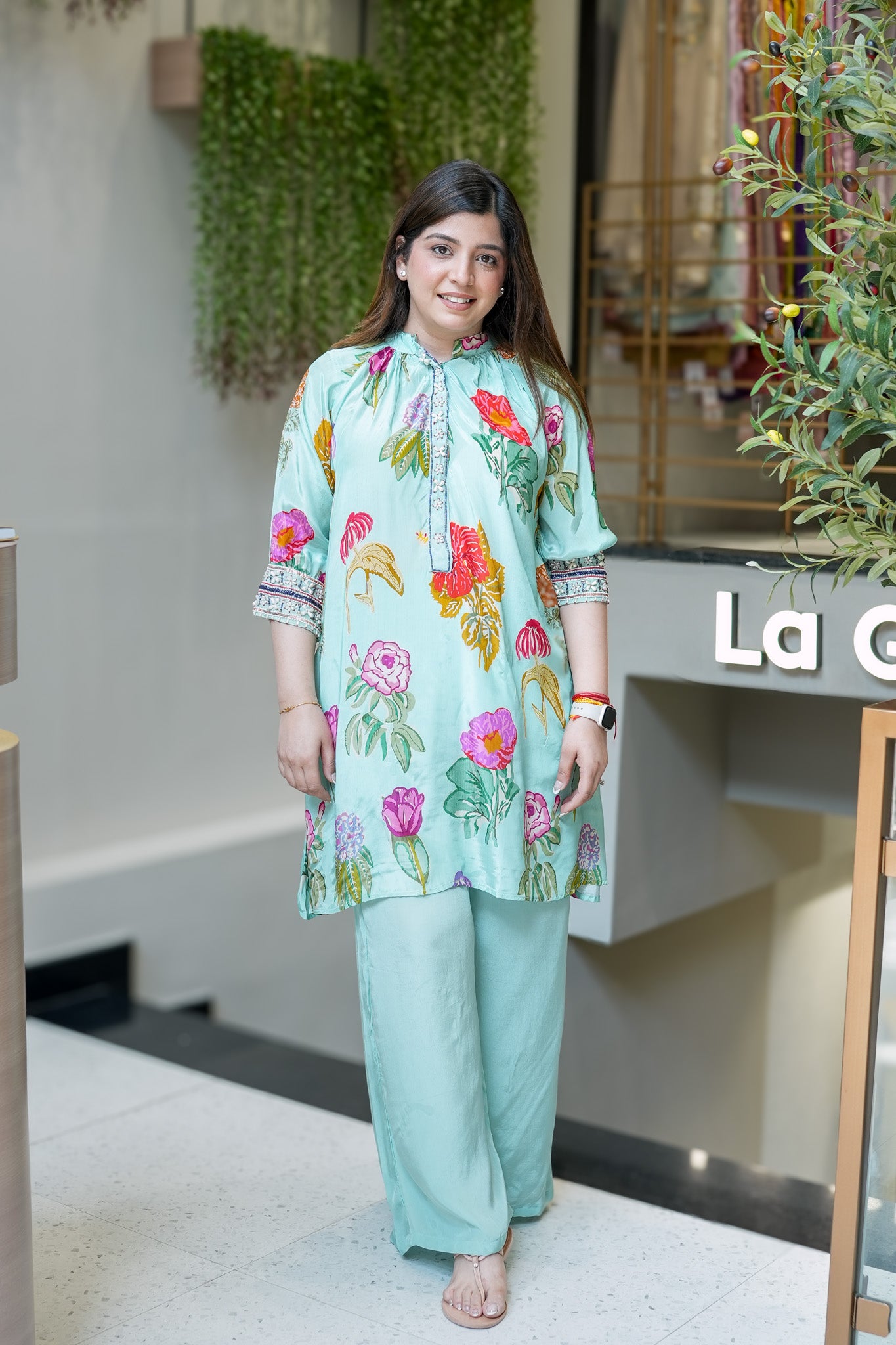Samaya Blue Floral Co ord Sets