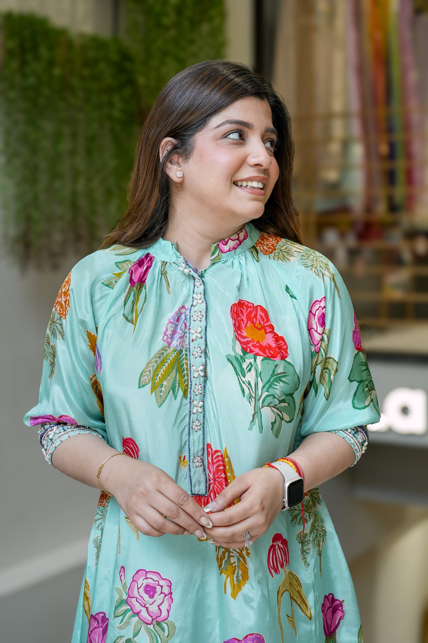 Samaya Blue Floral Co ord Sets