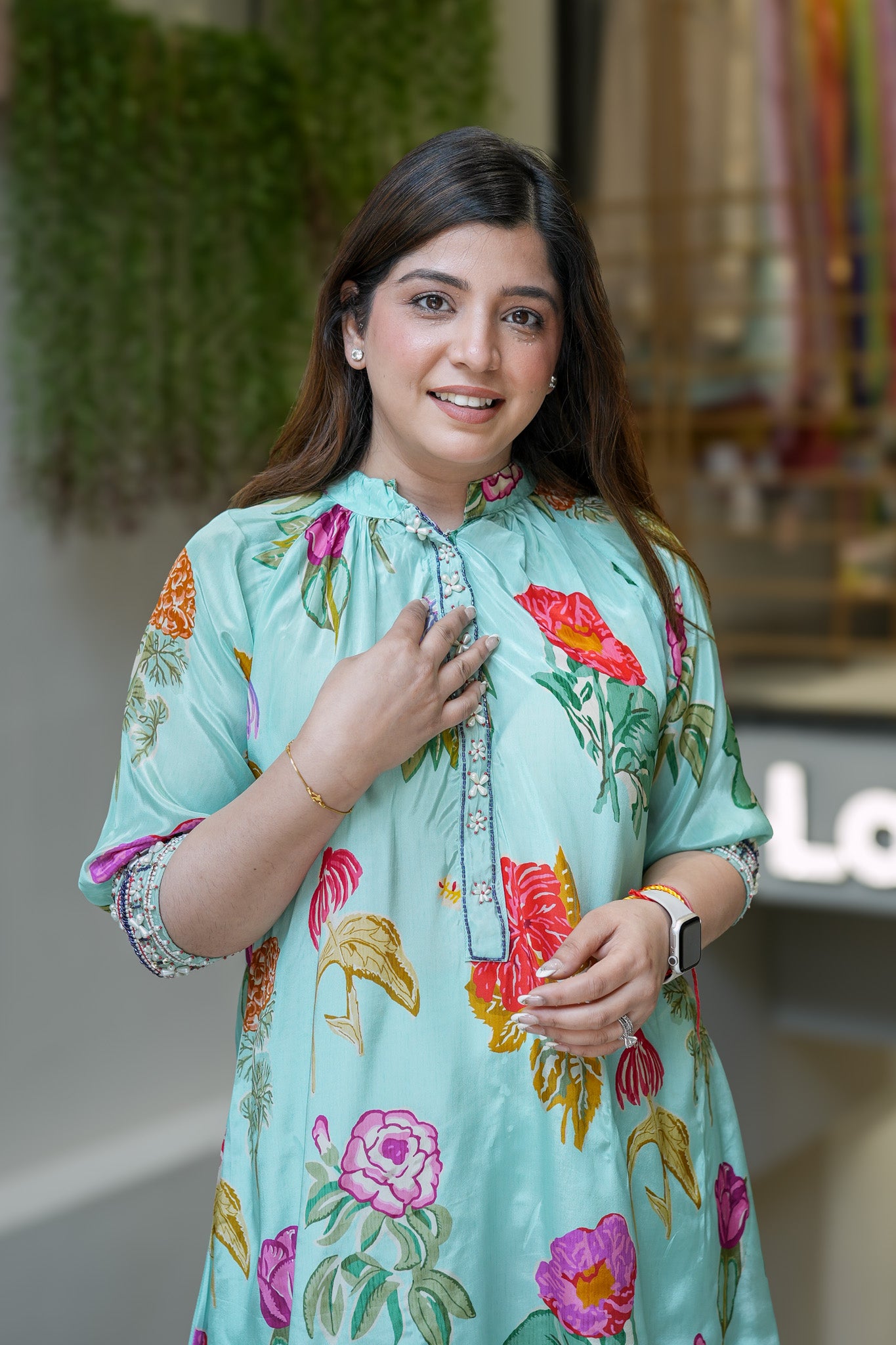 Samaya Blue Floral Co ord Sets