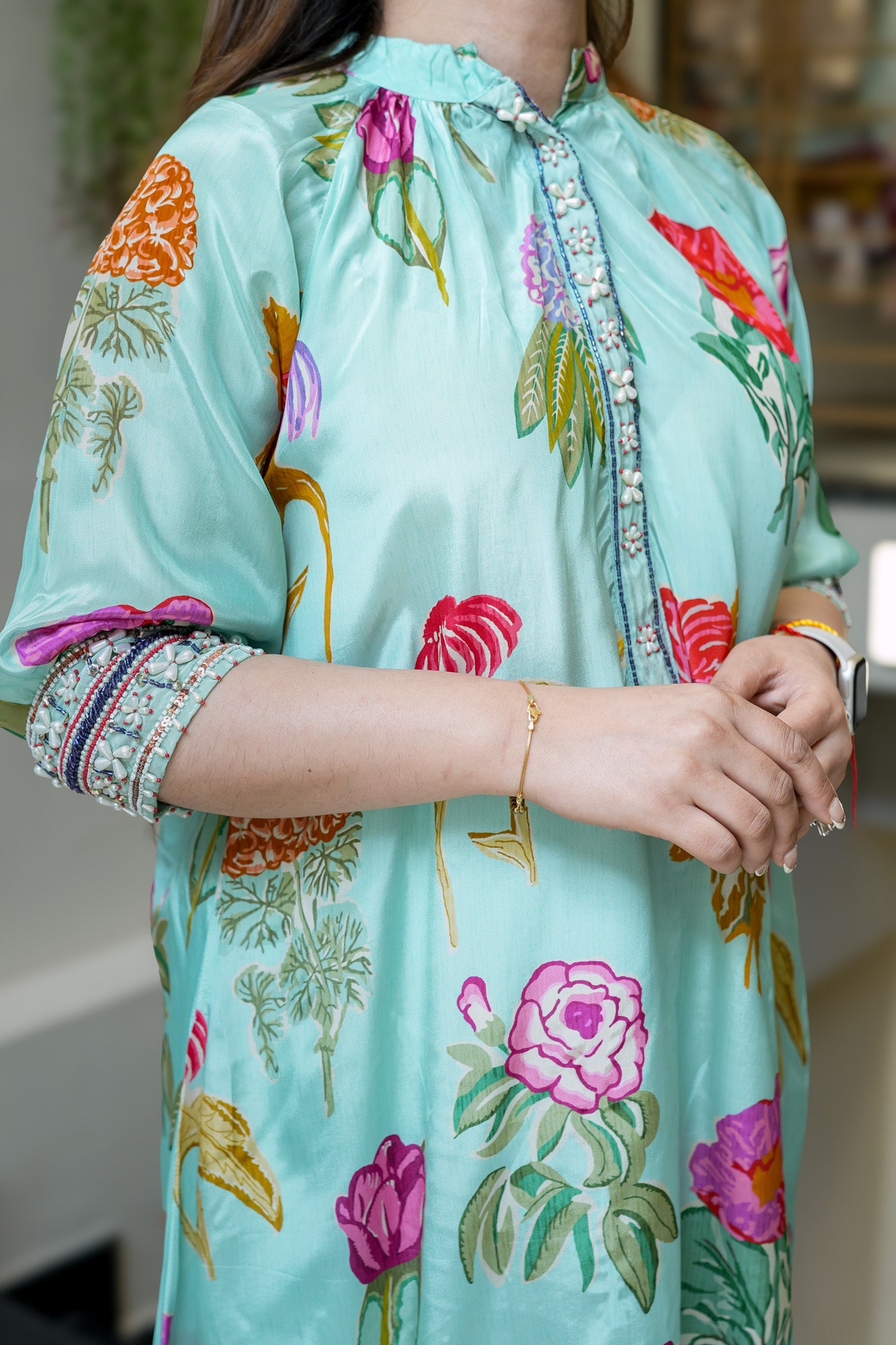 Samaya Blue Floral Co ord Sets