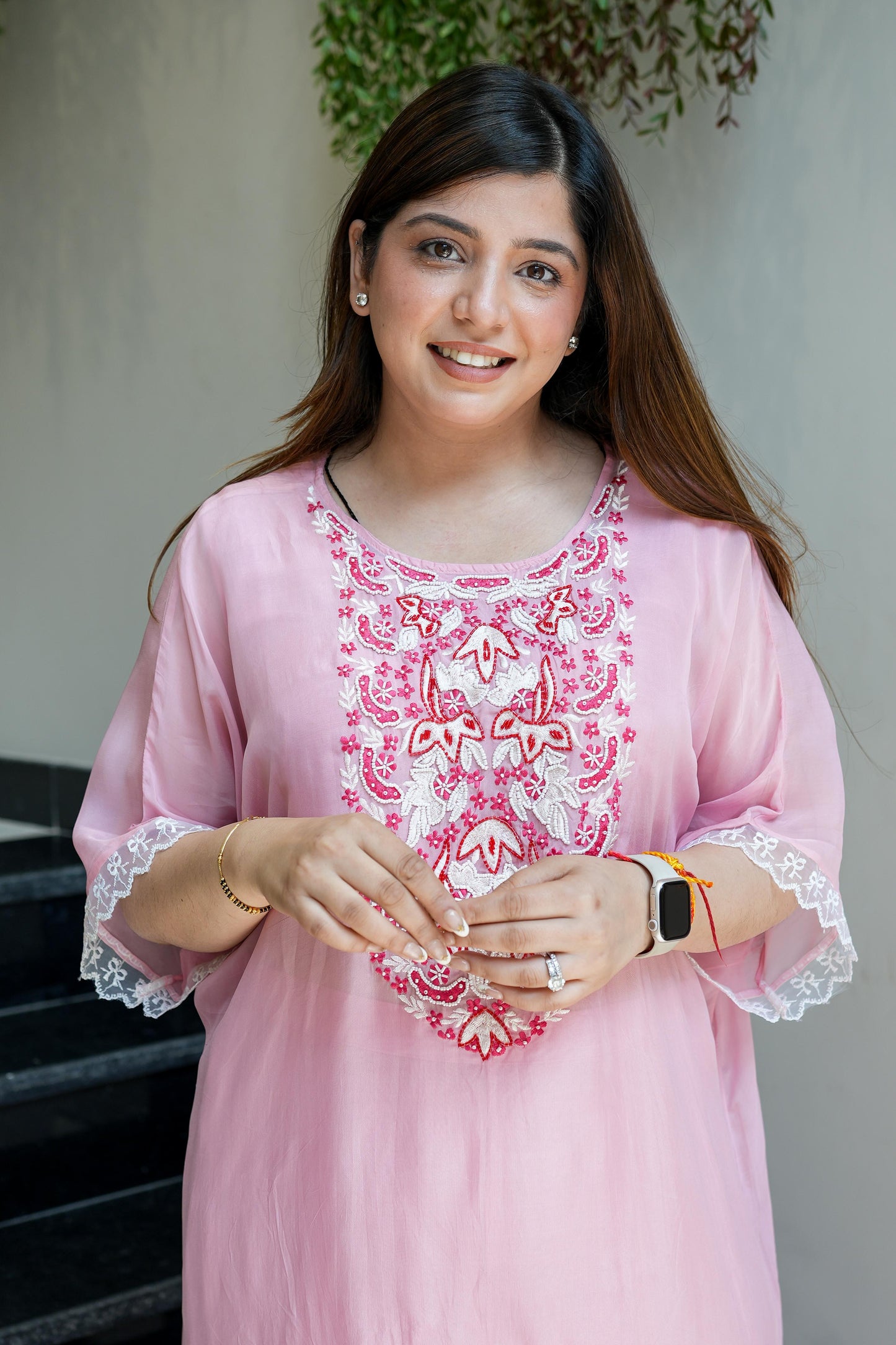 Rasiya Pink Upside Down Cord Set