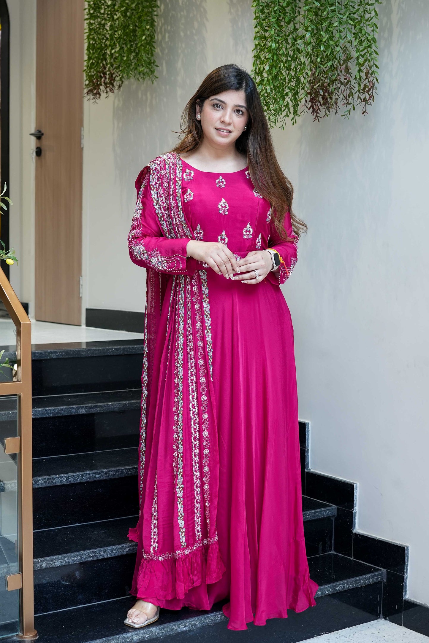 Meeraha Anarkali Suit With Heavy Dupatta