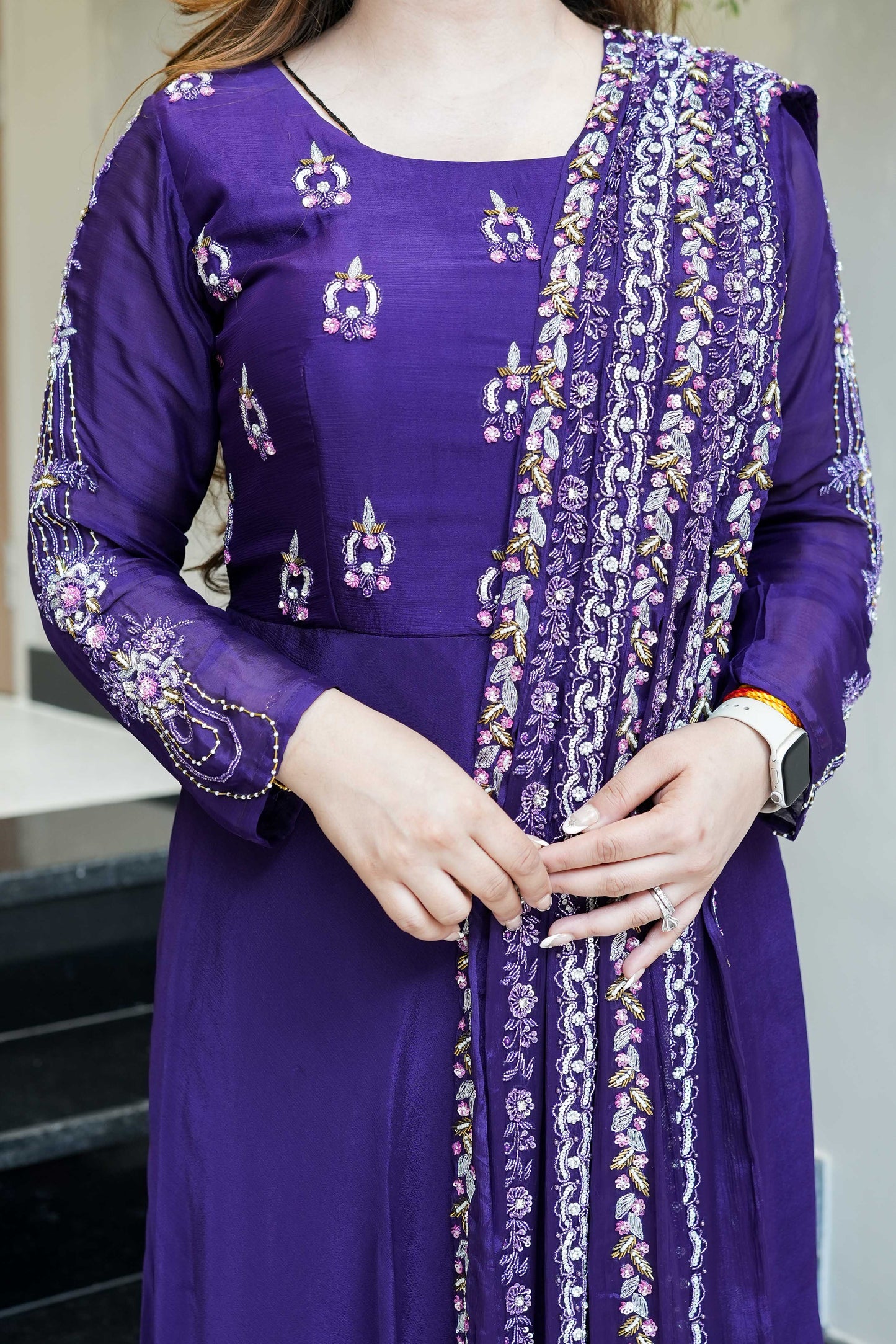Meeraha Anarkali Suit With Heavy Dupatta